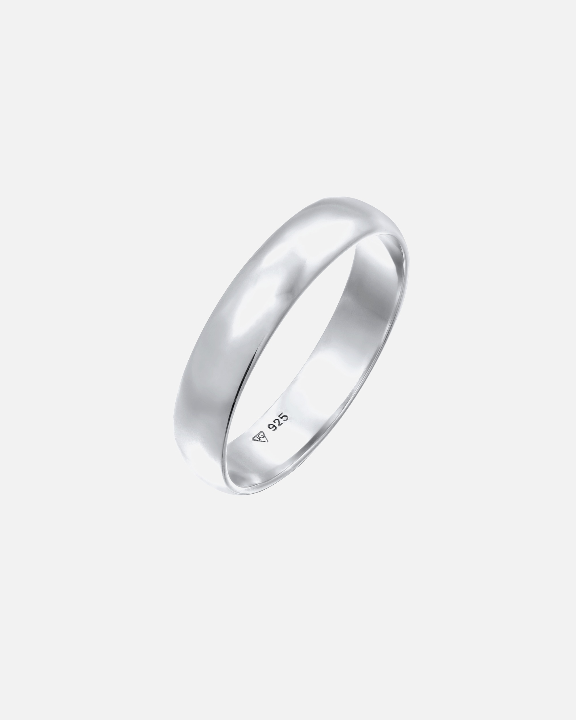 Ring für Weiblich Elli Basic Bandring Casual Look 925 Sterling Silber 52