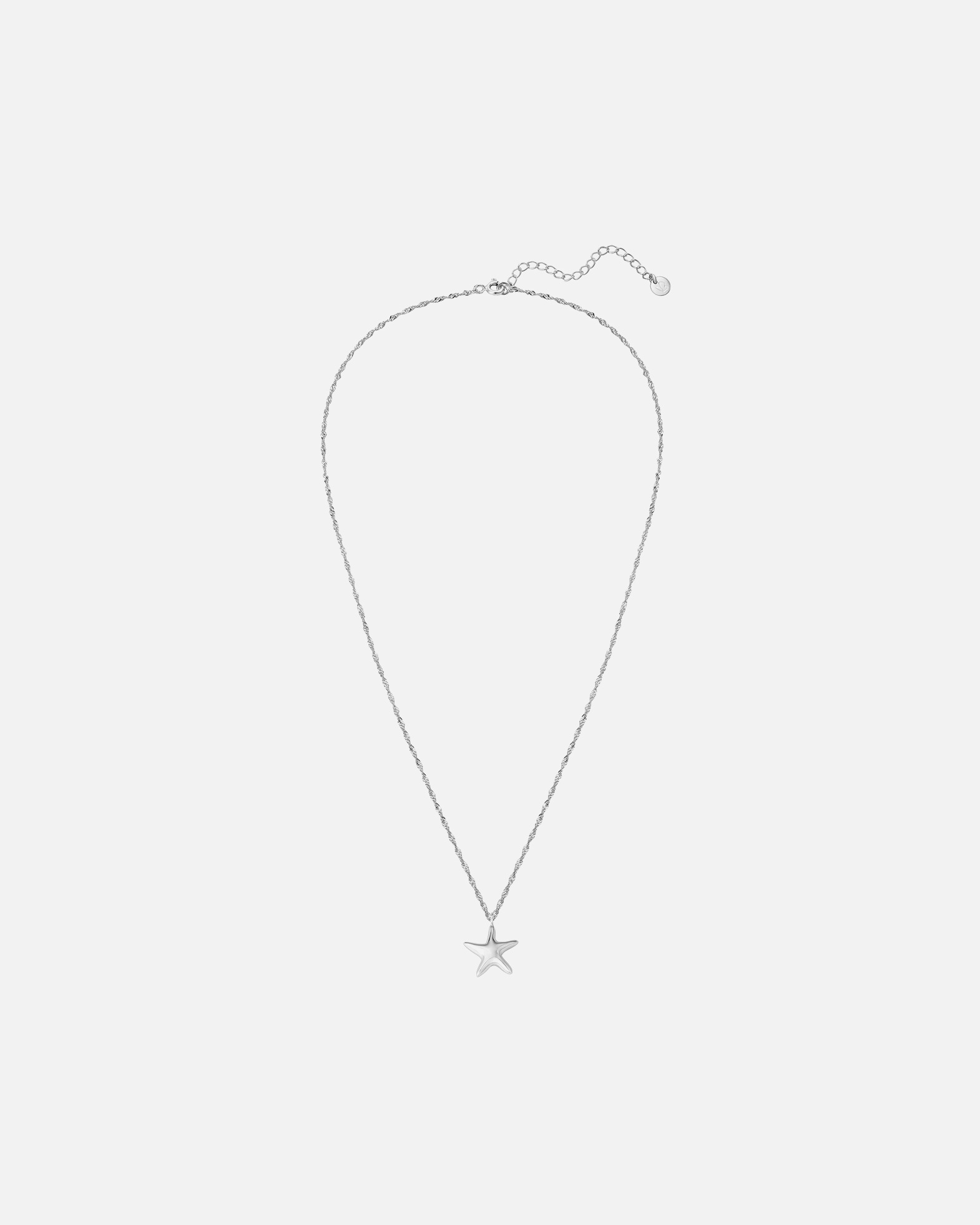 Halskette für Weiblich Glanzstücke München Halskette Seestern aus Sterling Silber in silber 40,0 cm Basiskette + 5,0 cm Verlängerung