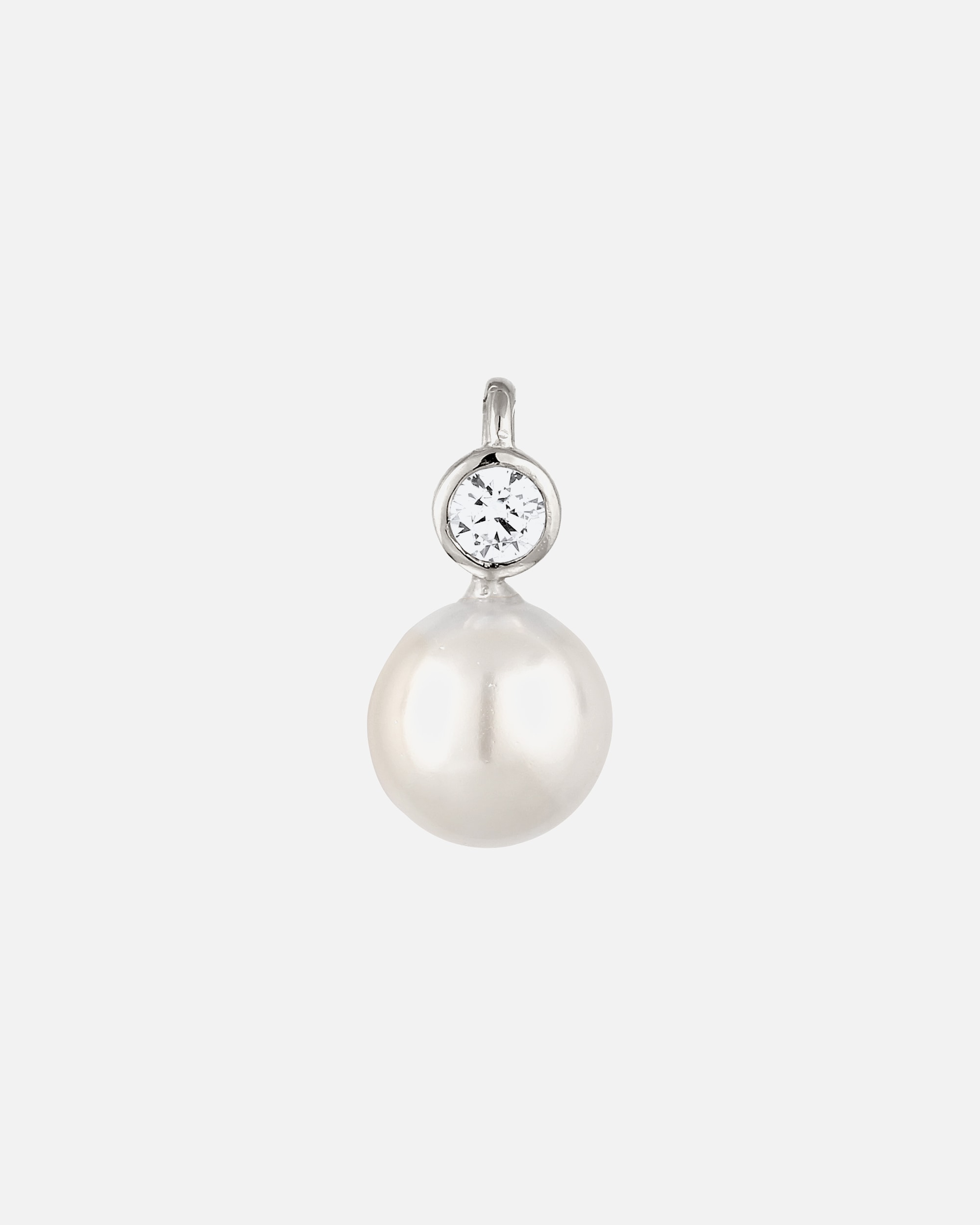 Schmuckanhänger für Weiblich Nenalina Zirkonia Muschelkernperle Klassisch 925 Silber 1 Stück