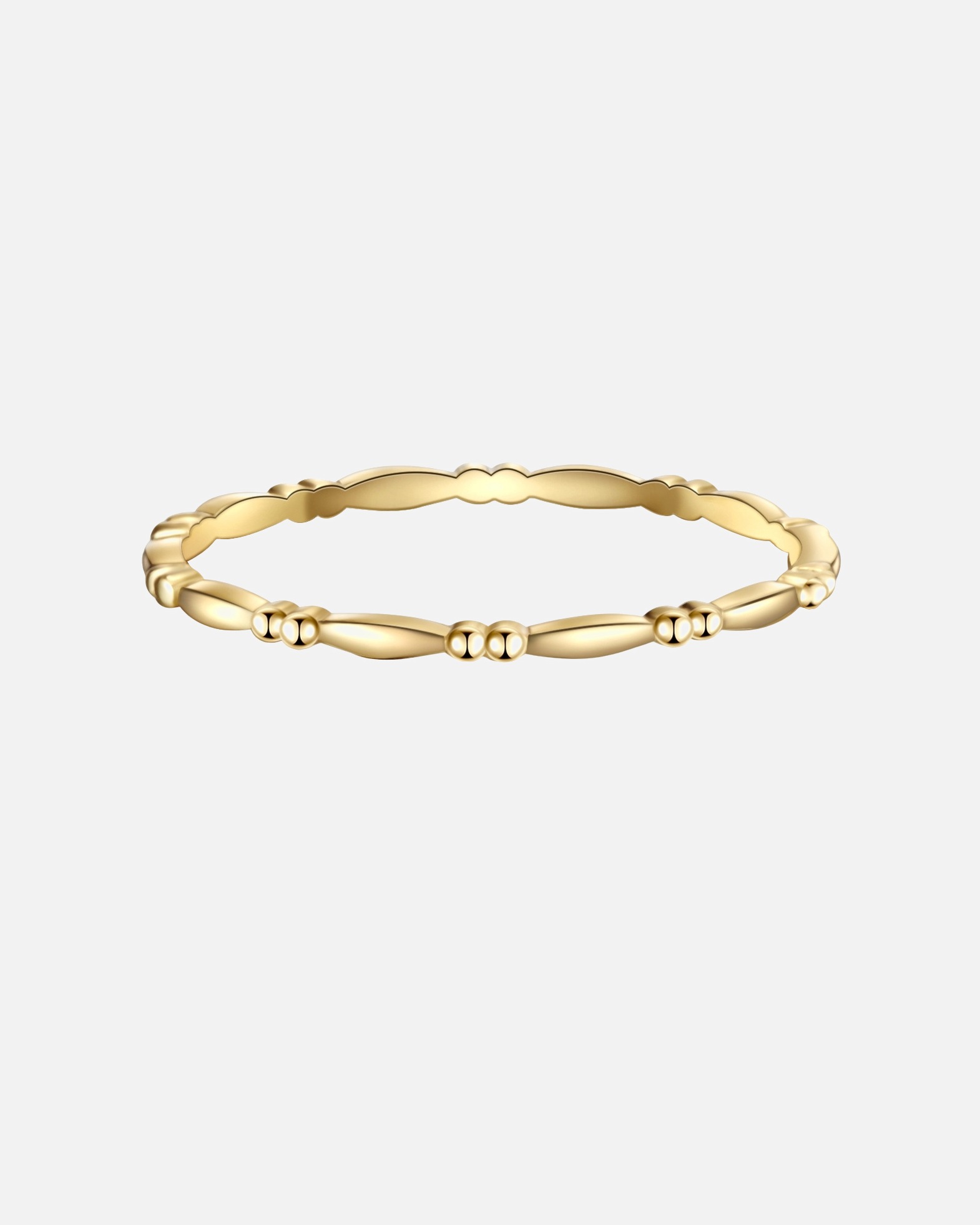 Ring für Weiblich Lulu & Jane Ring aus Messing in Gelbgold 58