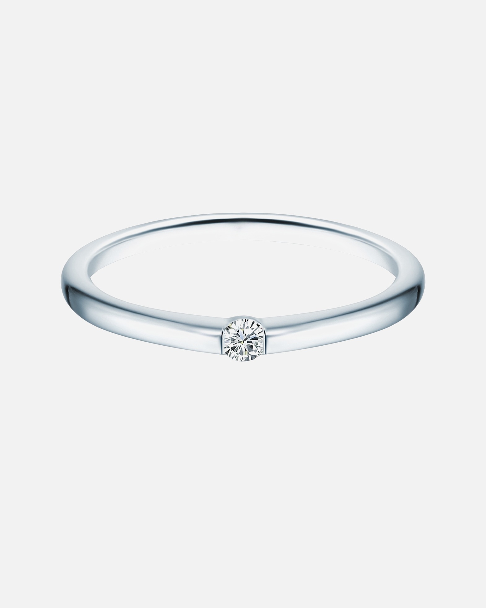 Ring für Weiblich Trilani Ring aus Sterling Silber in silber mit Zirkonia 62