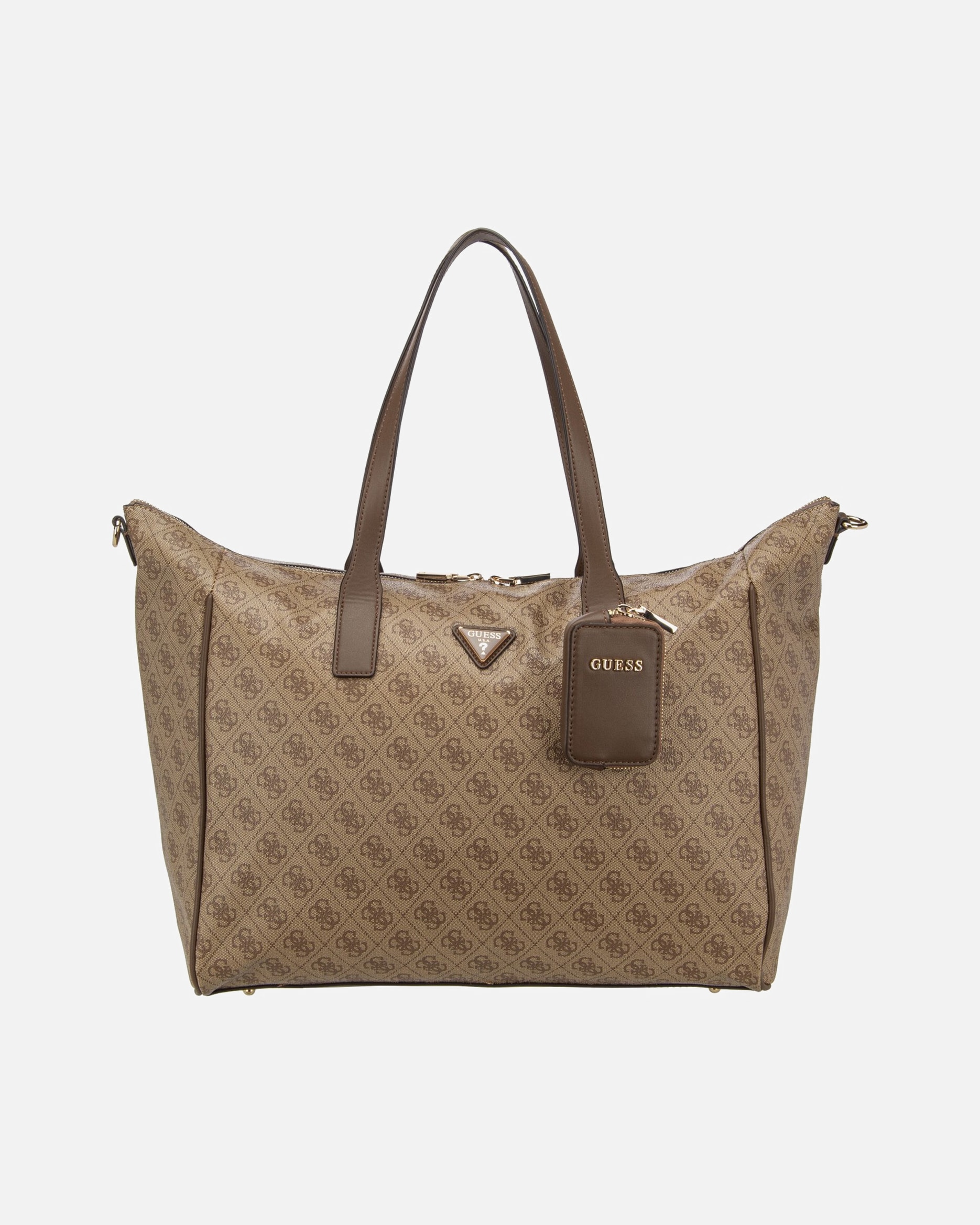 Shopper für Weiblich GUESS Shopper Latona Carryon Large Tote Latte Logo