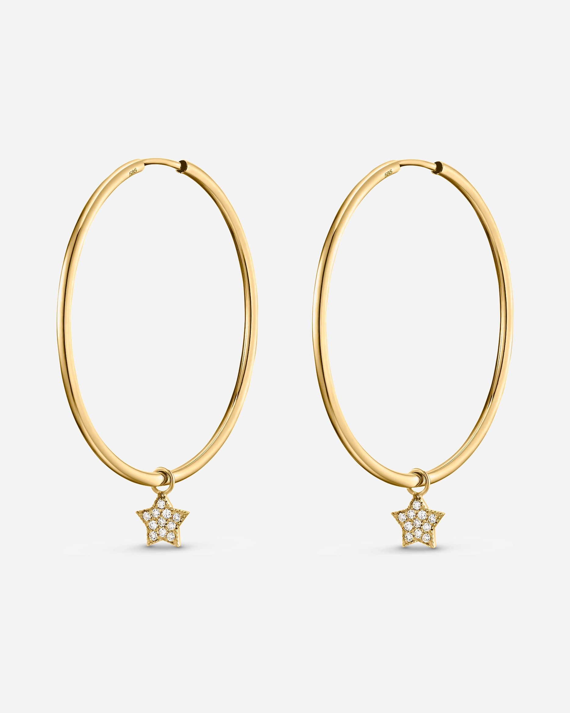 Ohrringe für Weiblich GUIA Creolen 585er Gelbgold 1 Stück