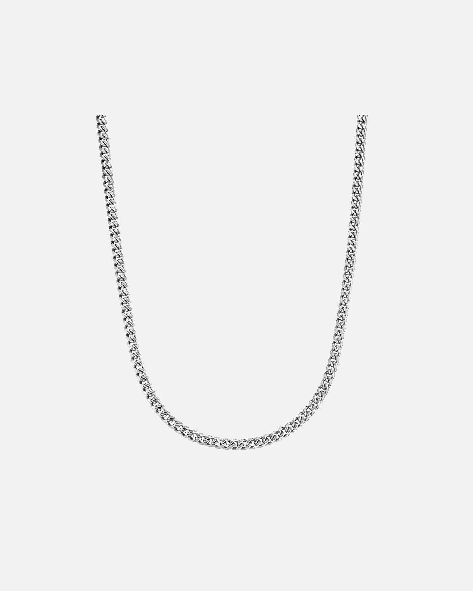 Halskette für Männlich True Rebels Halskette aus Edelstahl in silber 55 cm