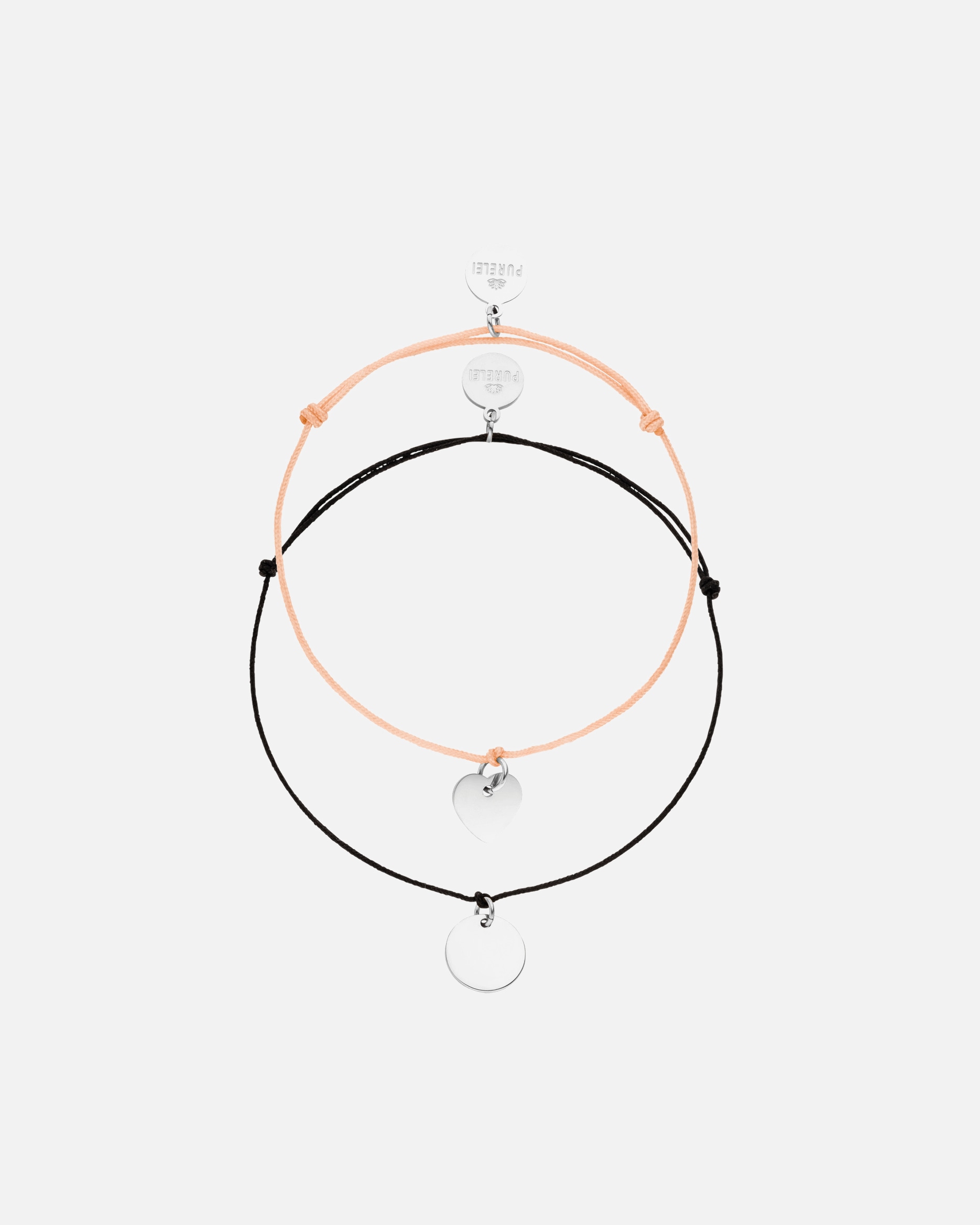 Schmuckset für Unisex Purelei Fate Armband-Set 100% Edelstahl Silber