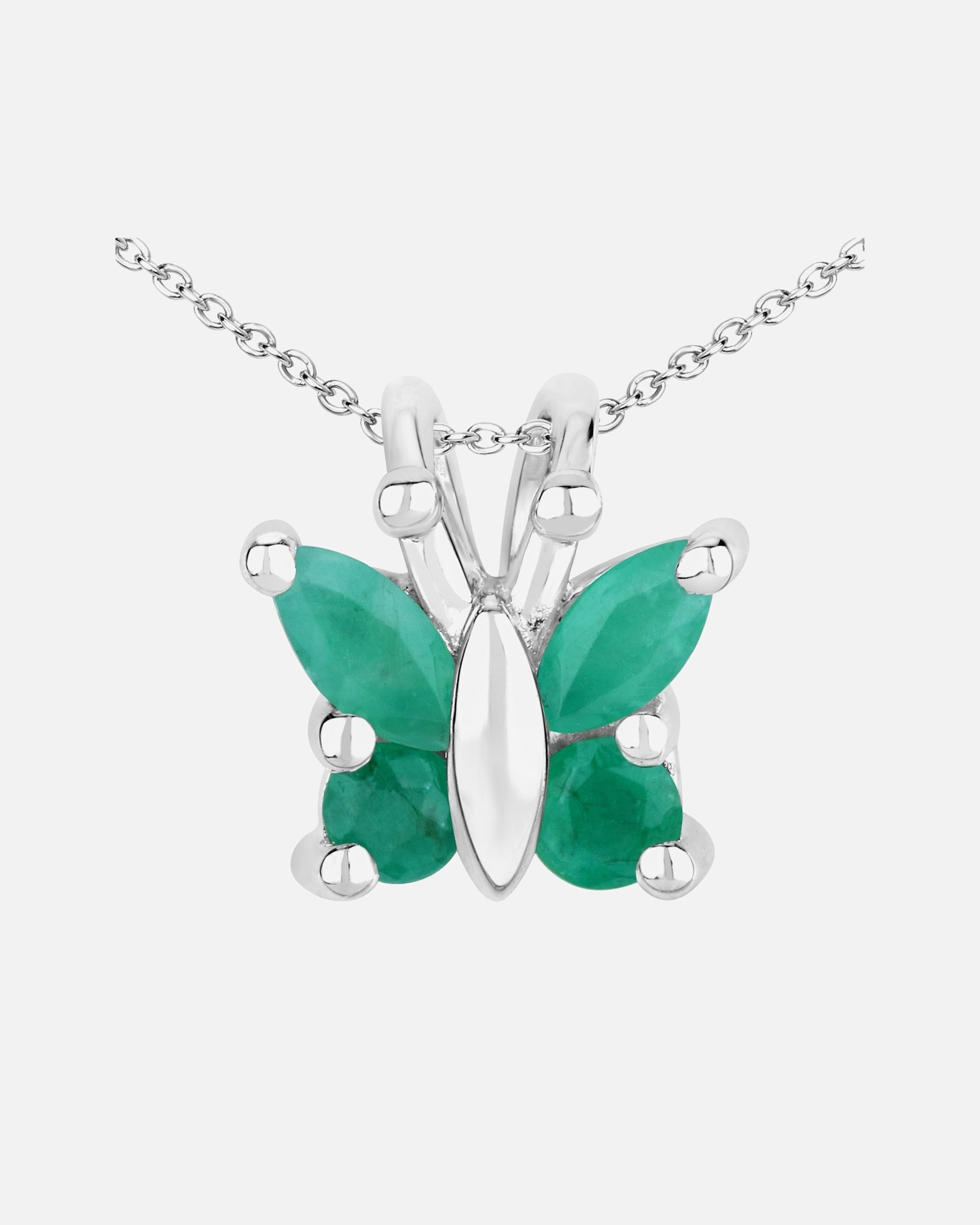 Halskette für Weiblich Rafaela Donata Kette Schmetterling Sterling Silber Rubin in Silber 1 Stück