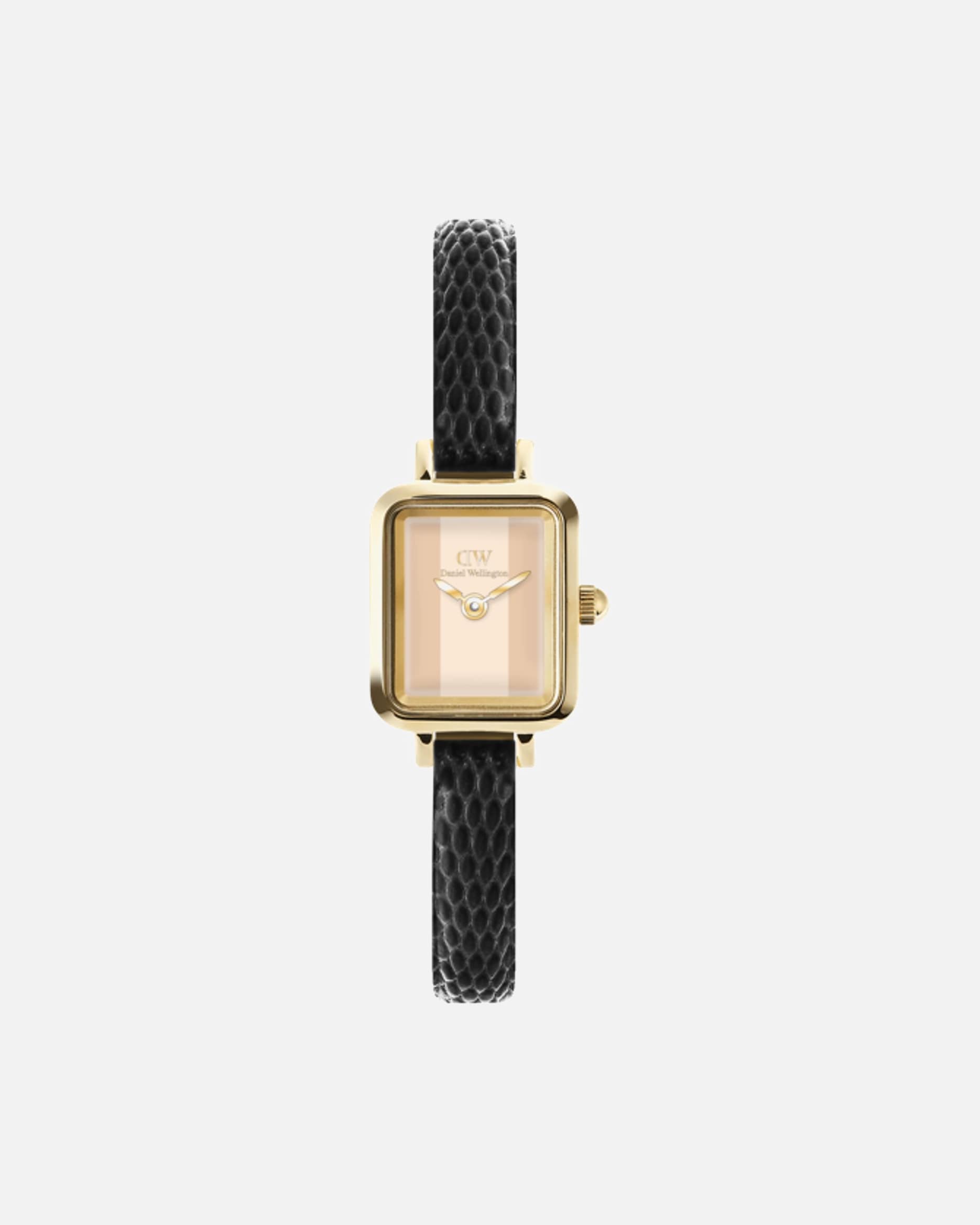 Uhr für Weiblich Daniel Wellington Damenuhr Edelstahl beige, schwarz