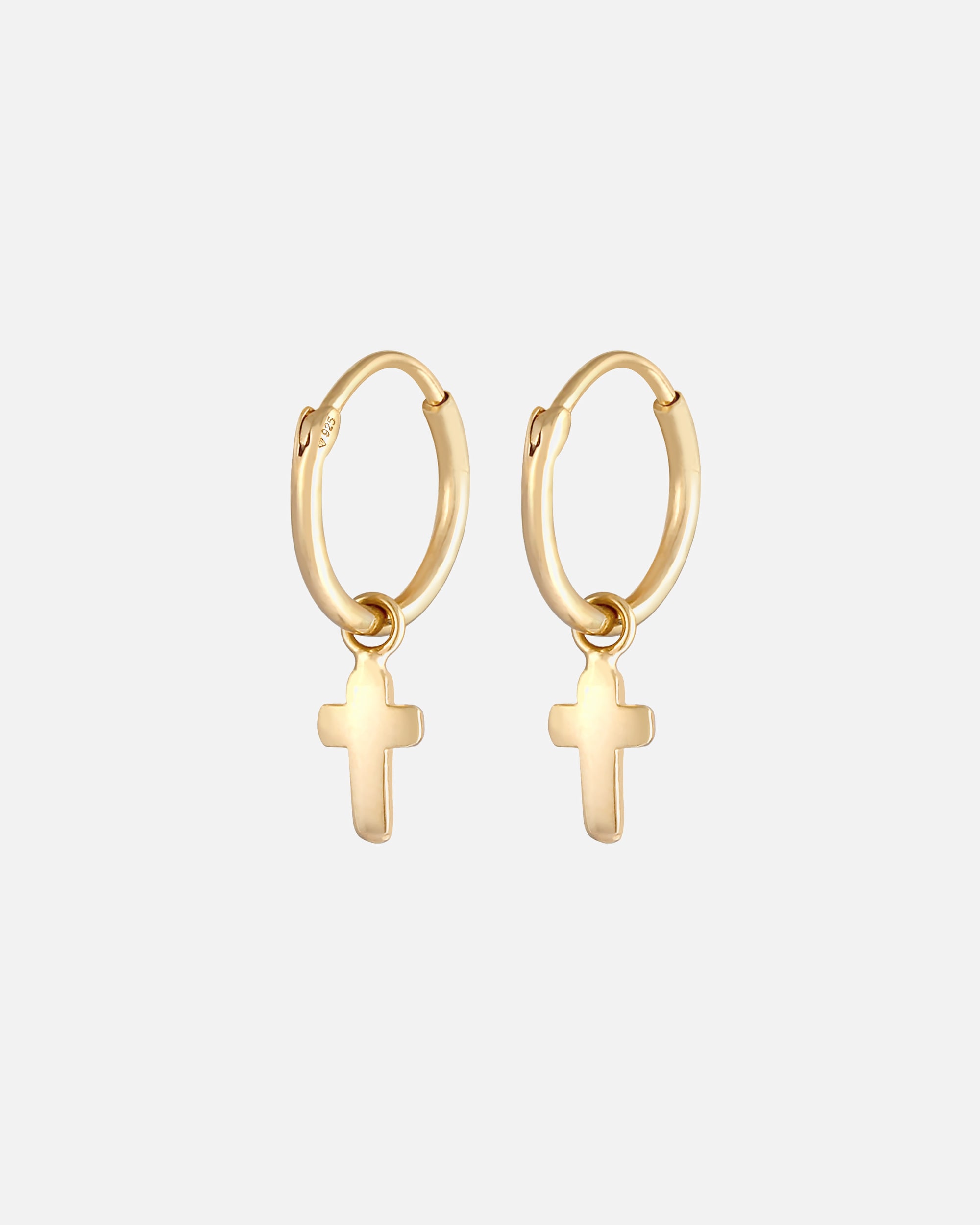 Ohrringe für Weiblich Elli Creolen Einhänger Kreuz Religion 925 Silber 1 Stück