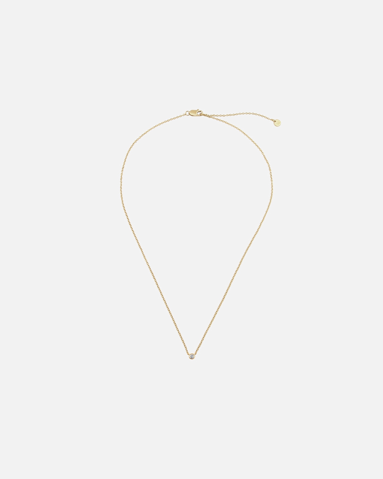 Halskette für Weiblich Glanzstücke München Halskette aus Sterling Silber in gelbgold mit Topas 40,0 cm Basislänge + 5,0 cm Verlängerung