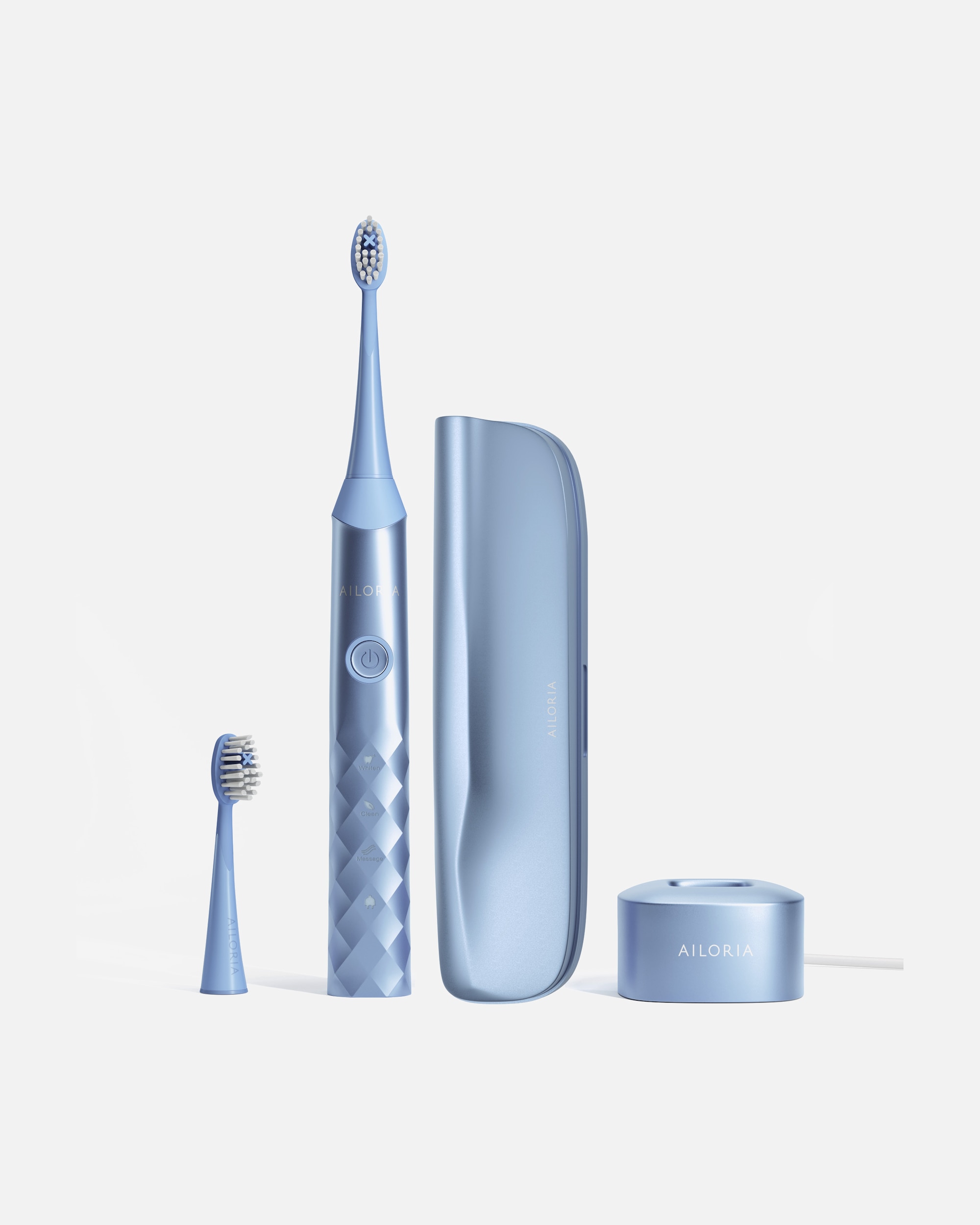 Elektrische Zahnbürste für Unisex Ailoria SHINE BRIGHT USB-SONIC TOOTHBRUSH Sommer-Edition blau