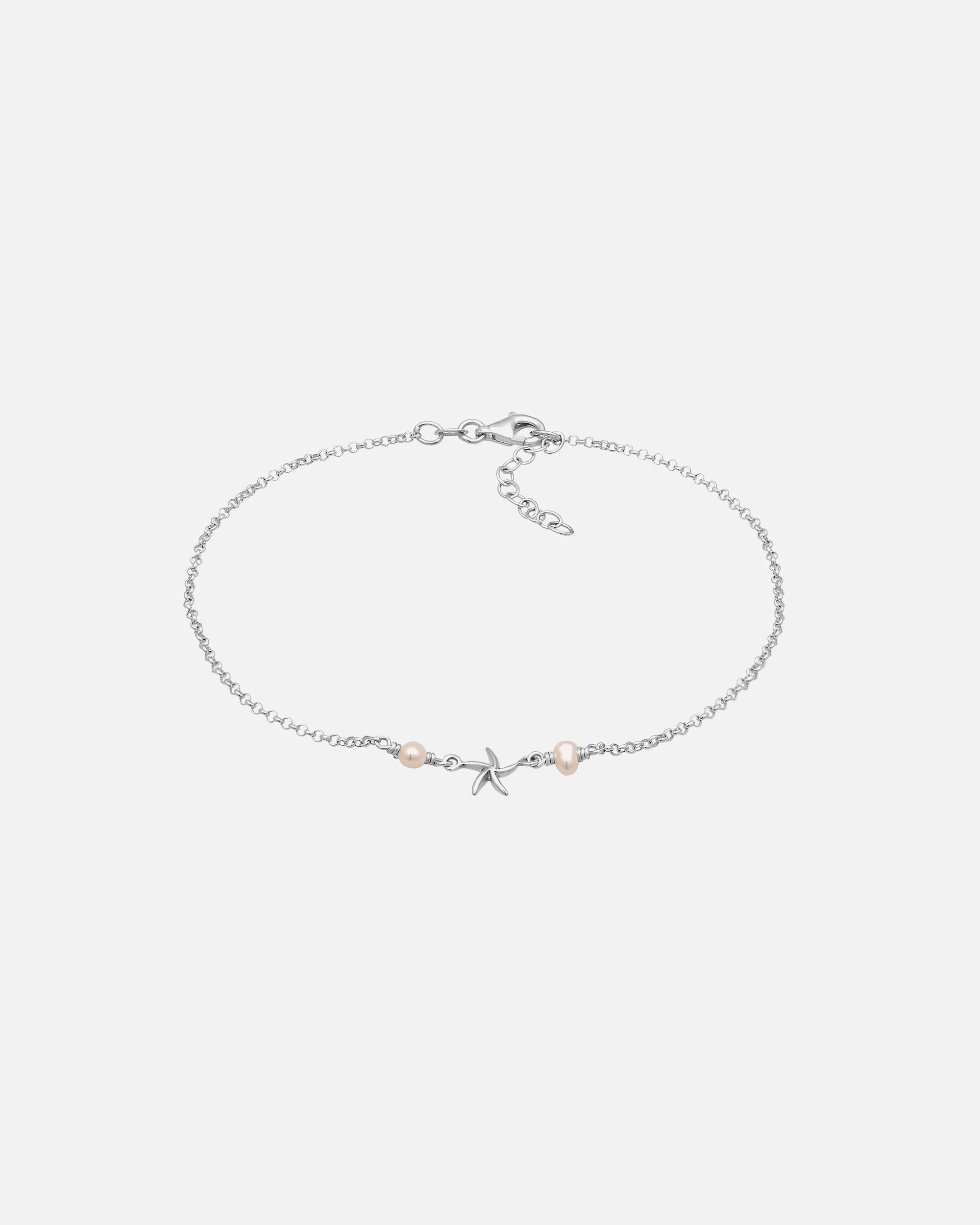 Schmuck für Weiblich Elli Elli Anklet Seestern Perle Maritim Beach 925 Sterling Silber 1 Stück