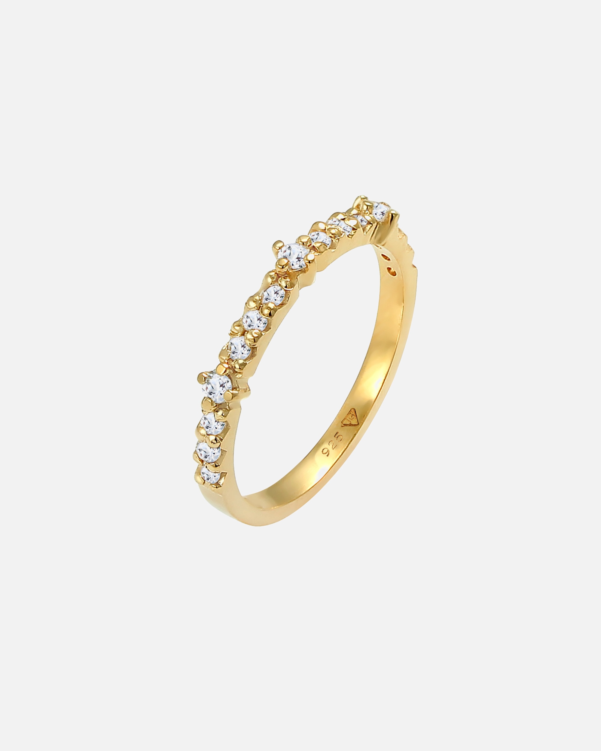 Ring für Weiblich Elli PREMIUM Topas Memoire Eternity Verlobung 925 Silber 56