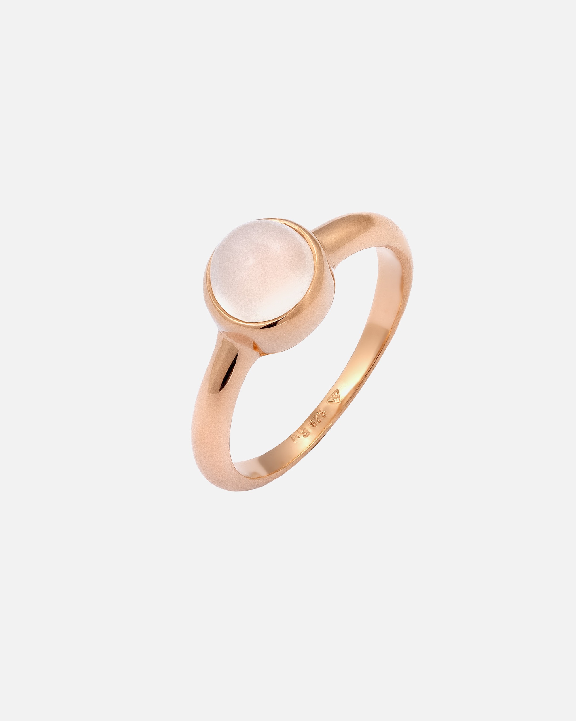 Ring für Weiblich Elli Trend Bandring Mondstein Edelstein 925 Silber 56