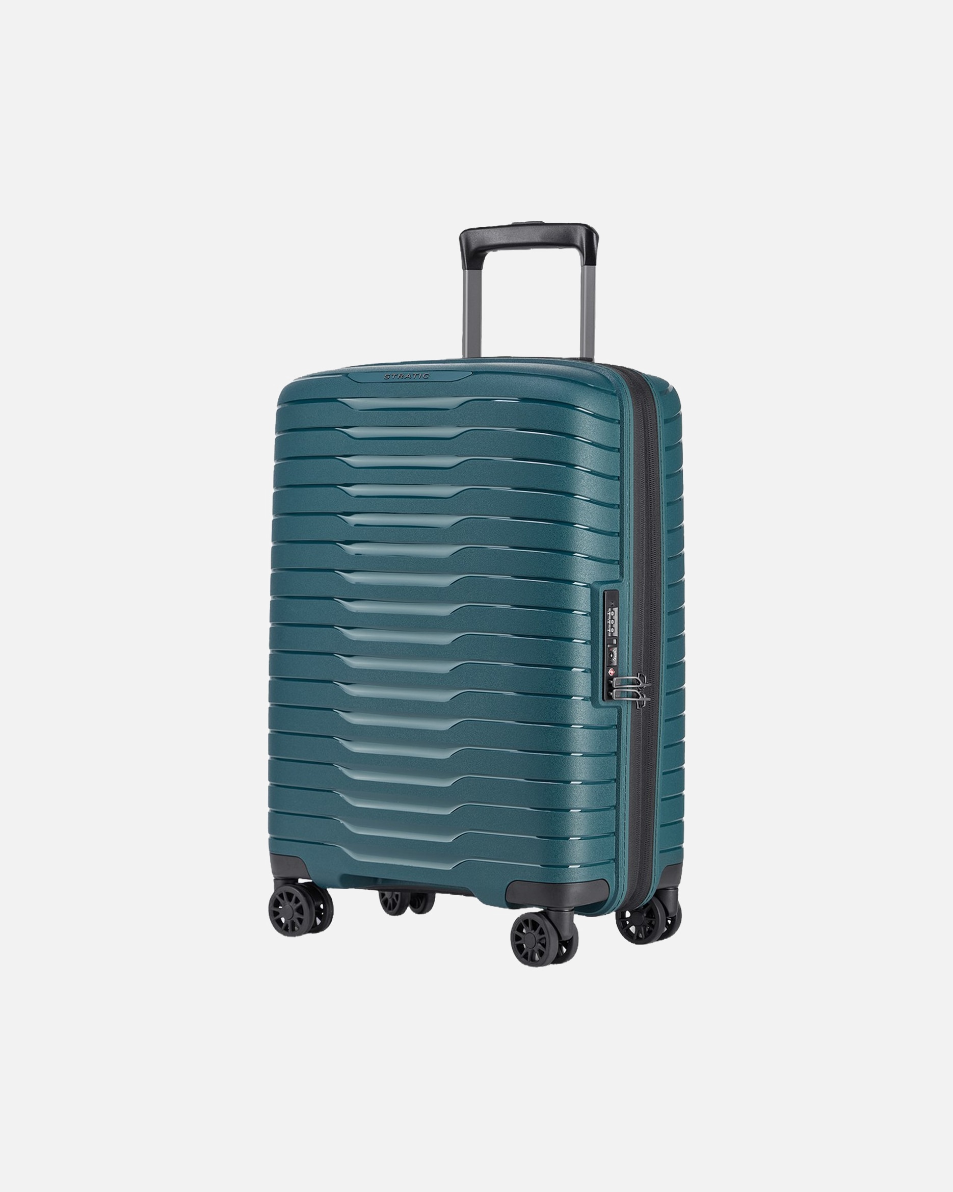 Koffer für Unisex Stratic Trolley Novium SL Trolley M petrol