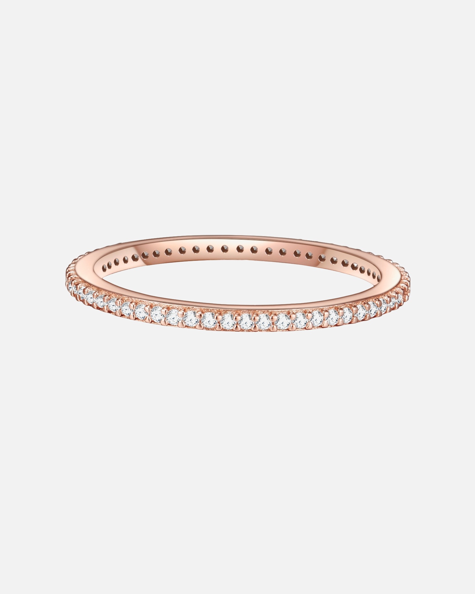 Ring für Weiblich Glanzstücke München Ring aus Sterling Silber in roségold mit Zirkonia 56