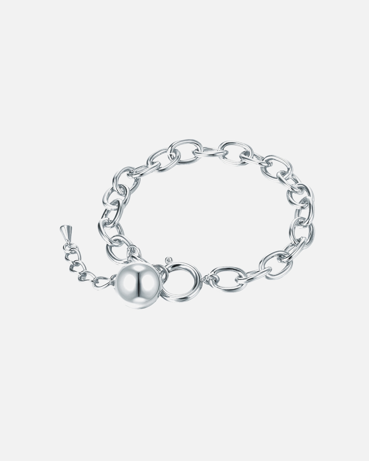 Armband für Weiblich Lulu & Jane Armband aus Metall-Legierung in Silber 18,0 cm Basislänge + 3,0 cm Verlängerung