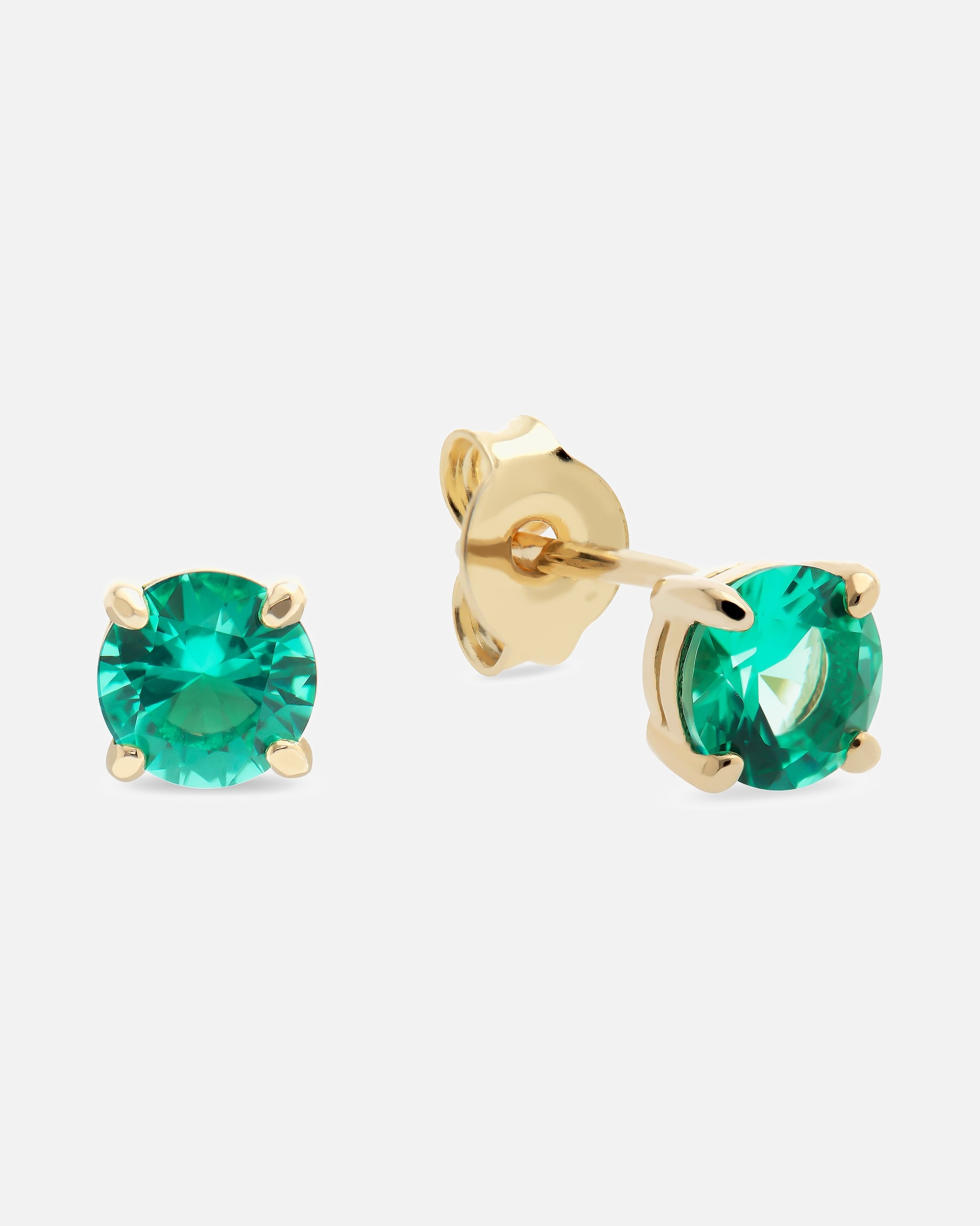 Ohrringe für Weiblich CHRIST Ohrstecker 925er Silber, recycelt gelbgold, grün