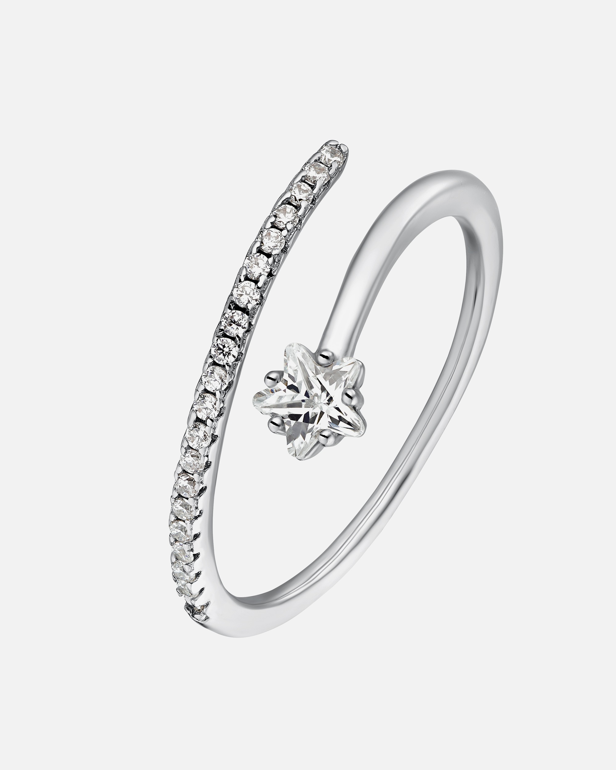 Ring für Weiblich Heideman Damenring Jella silberfarben poliert 54 (17.2)