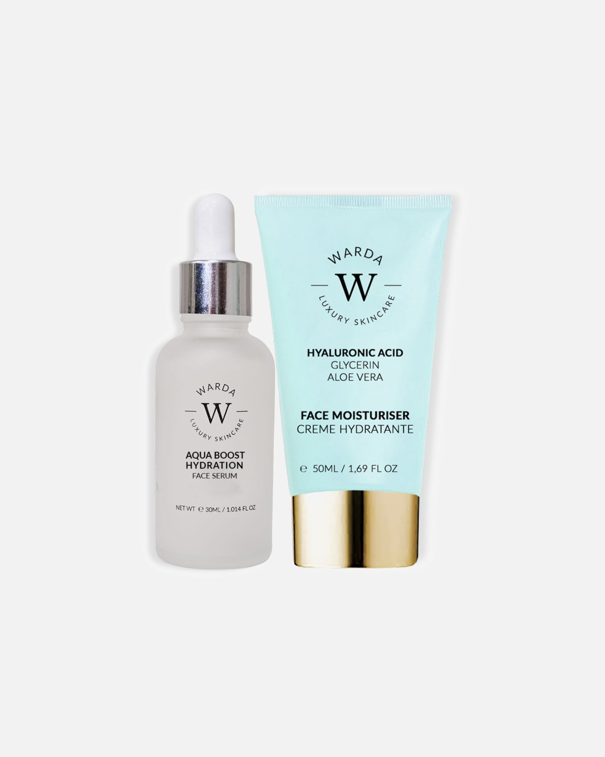 Gesichtspflegeset für Weiblich WARDA LUXURY SKINCARE Aqua Boost + Hyaluron Set 1 Stück