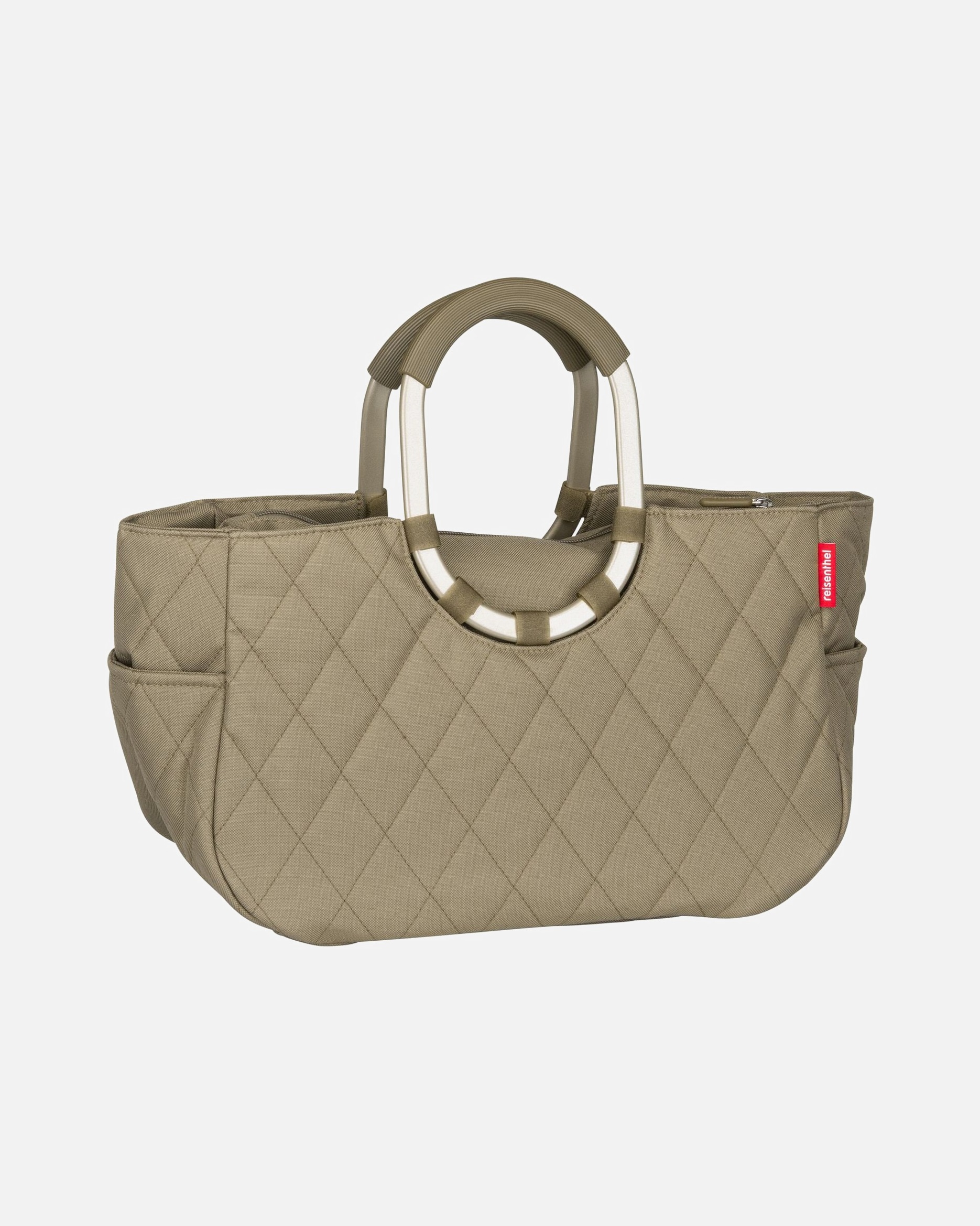 Shopper für Weiblich Reisenthel Einkaufstasche loopshopper M frame Frame Rhombus Olive