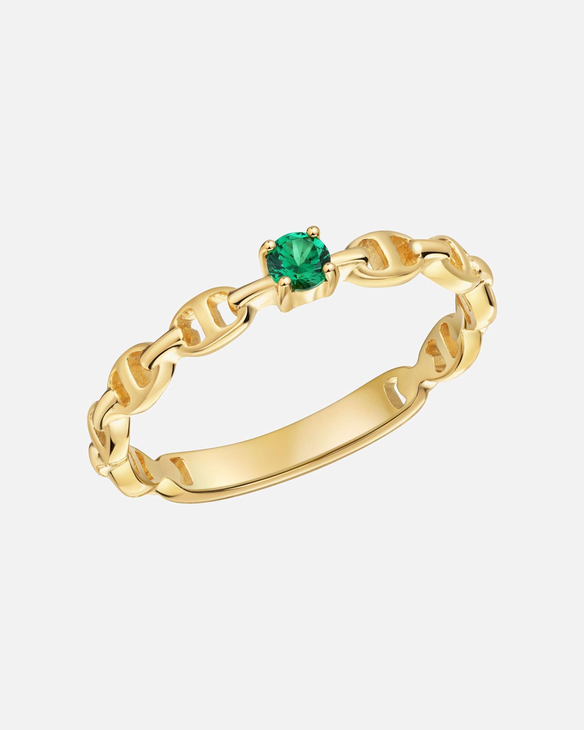 Ring für Weiblich caï Ring 925/- Sterling Silber Zirkonia grün 050 (15,9)