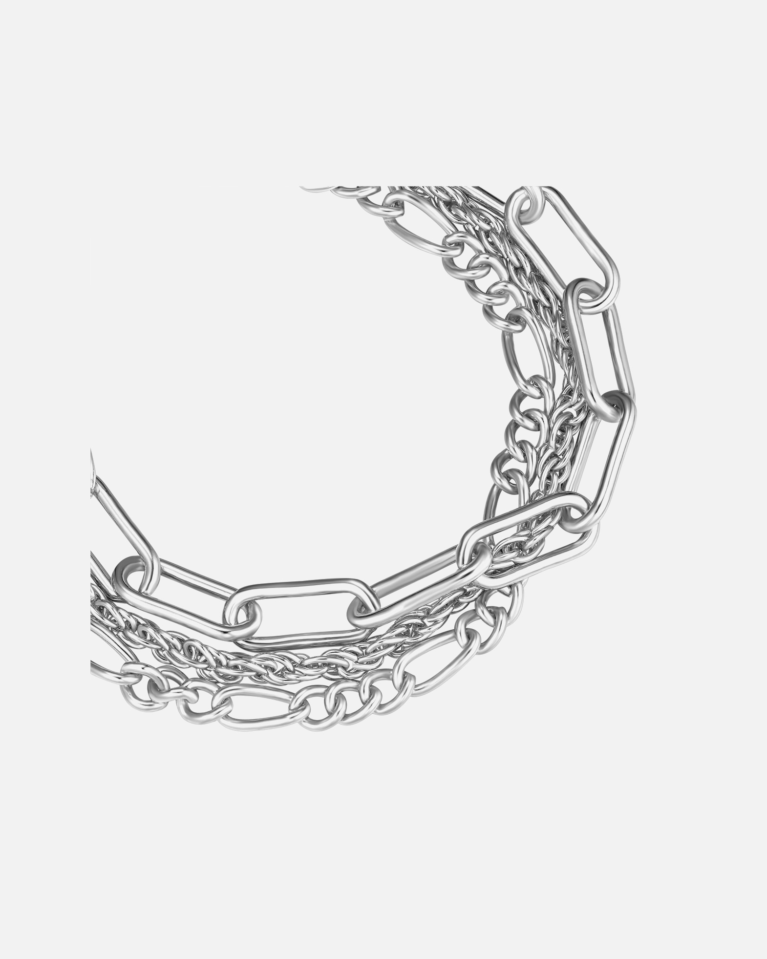 Armband für Weiblich Yokoamii Armband aus Metall-Legierung in silber 19,0 cm Basislänge + 3,0 cm Verlängerung