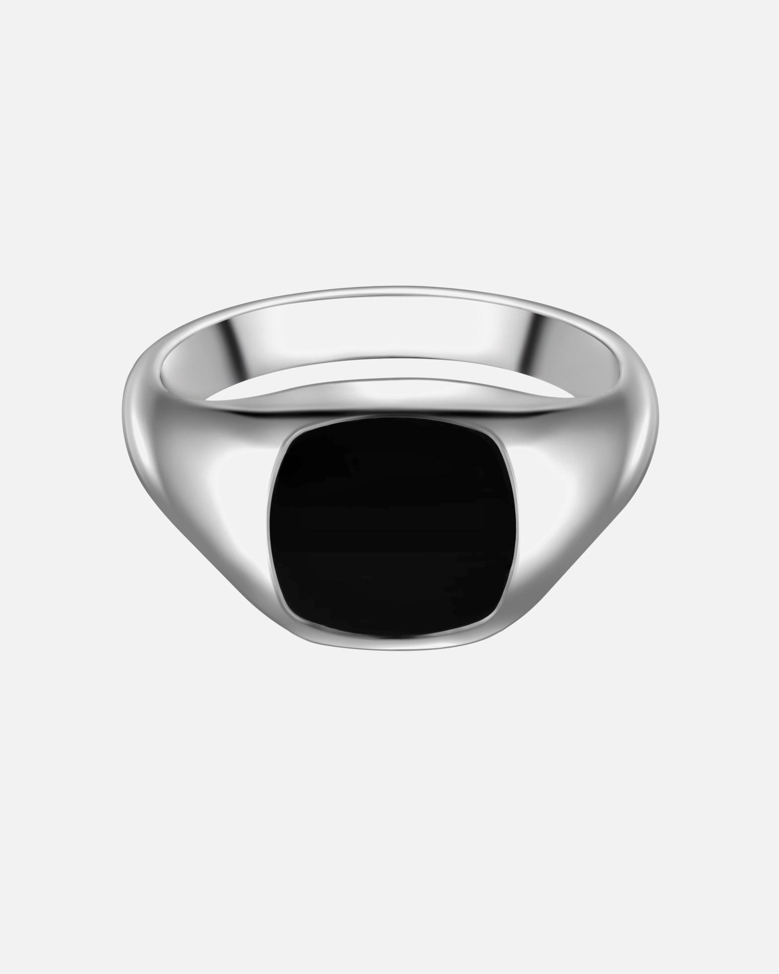 Ring für Männlich True Rebels Ring aus Edelstahl in silber mit Achat 70
