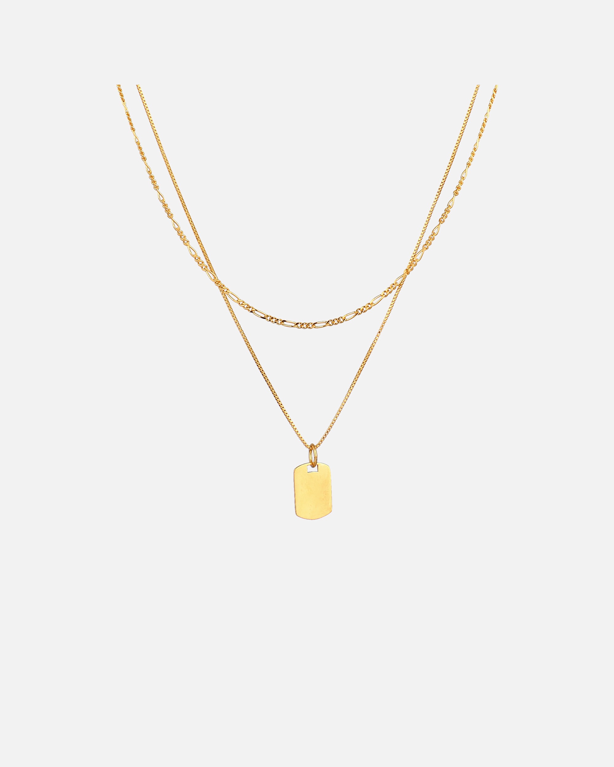 Halskette für Männlich KUZZOI Herren Layer Figaro Venezianer Platte 925 Silber 1 Stück