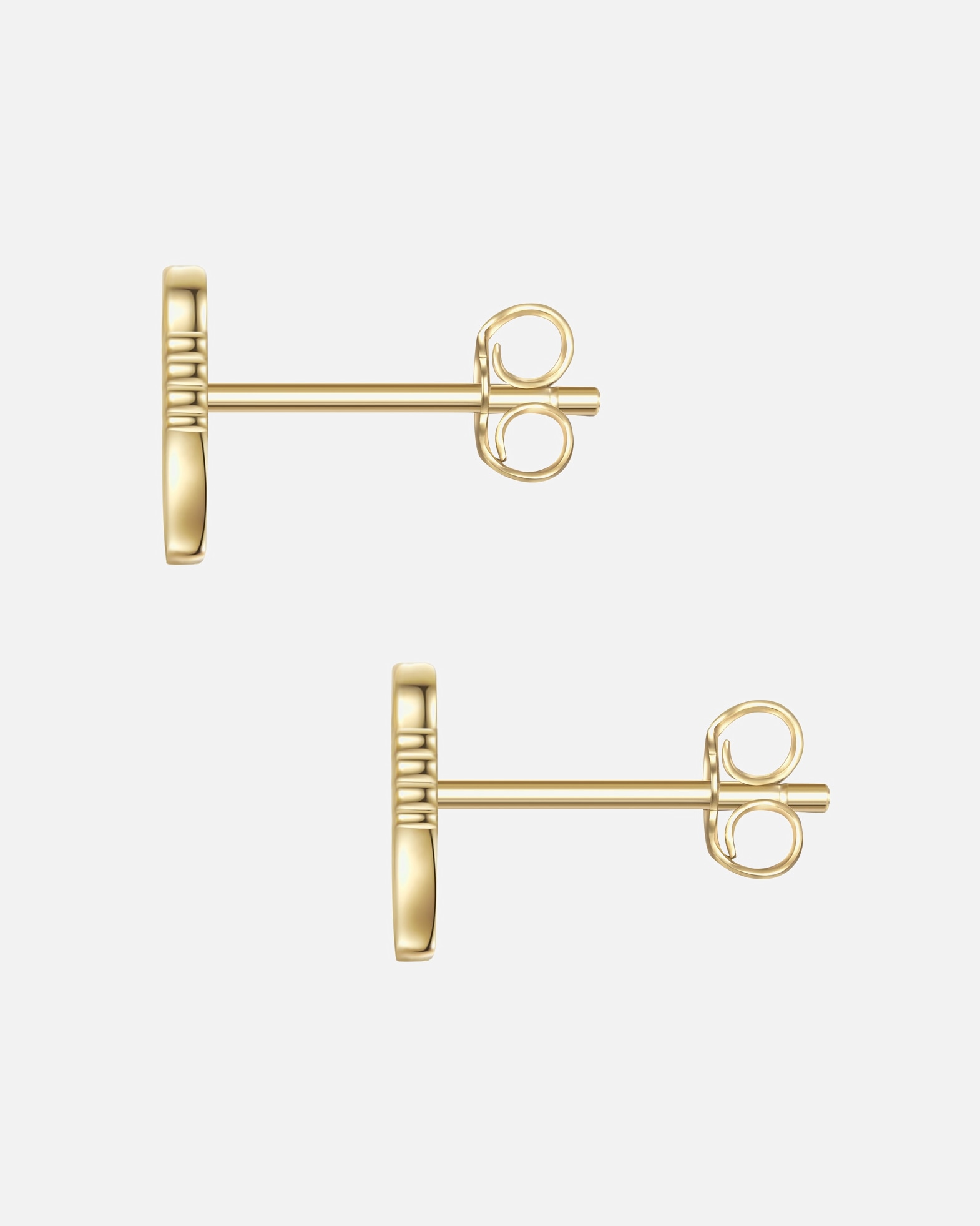 Ohrringe für Weiblich Glanzstücke München Ohrstecker Engel aus Sterling Silber in gelbgold 7,9 mm