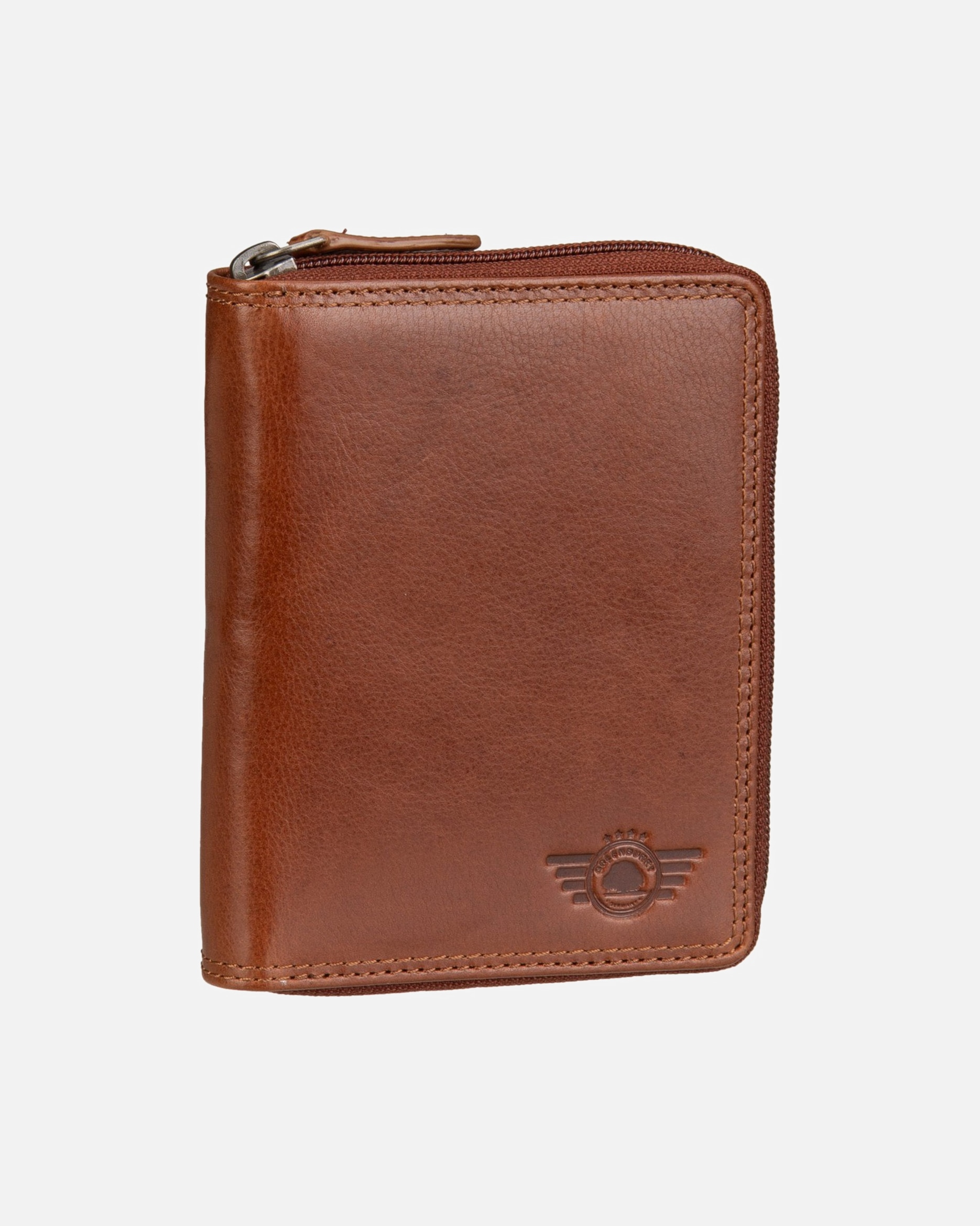 Portemonnaie für Unisex Greenburry Geldbörse Waxy Vintage Rv-Kombibörse RFID natur