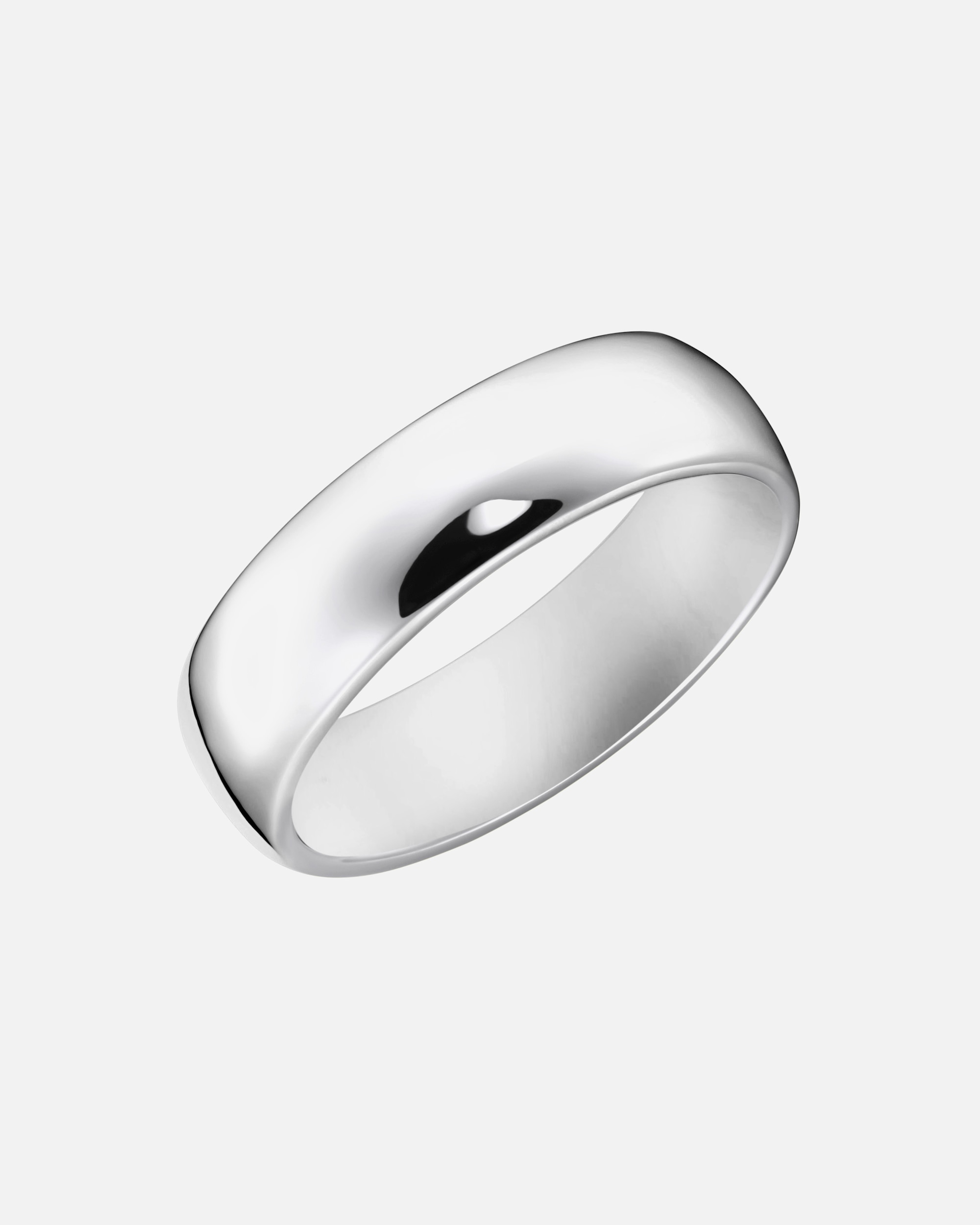Ring für Unisex Giorgio Martello Milano Ring Schiene gewölbt, Silber 925 64