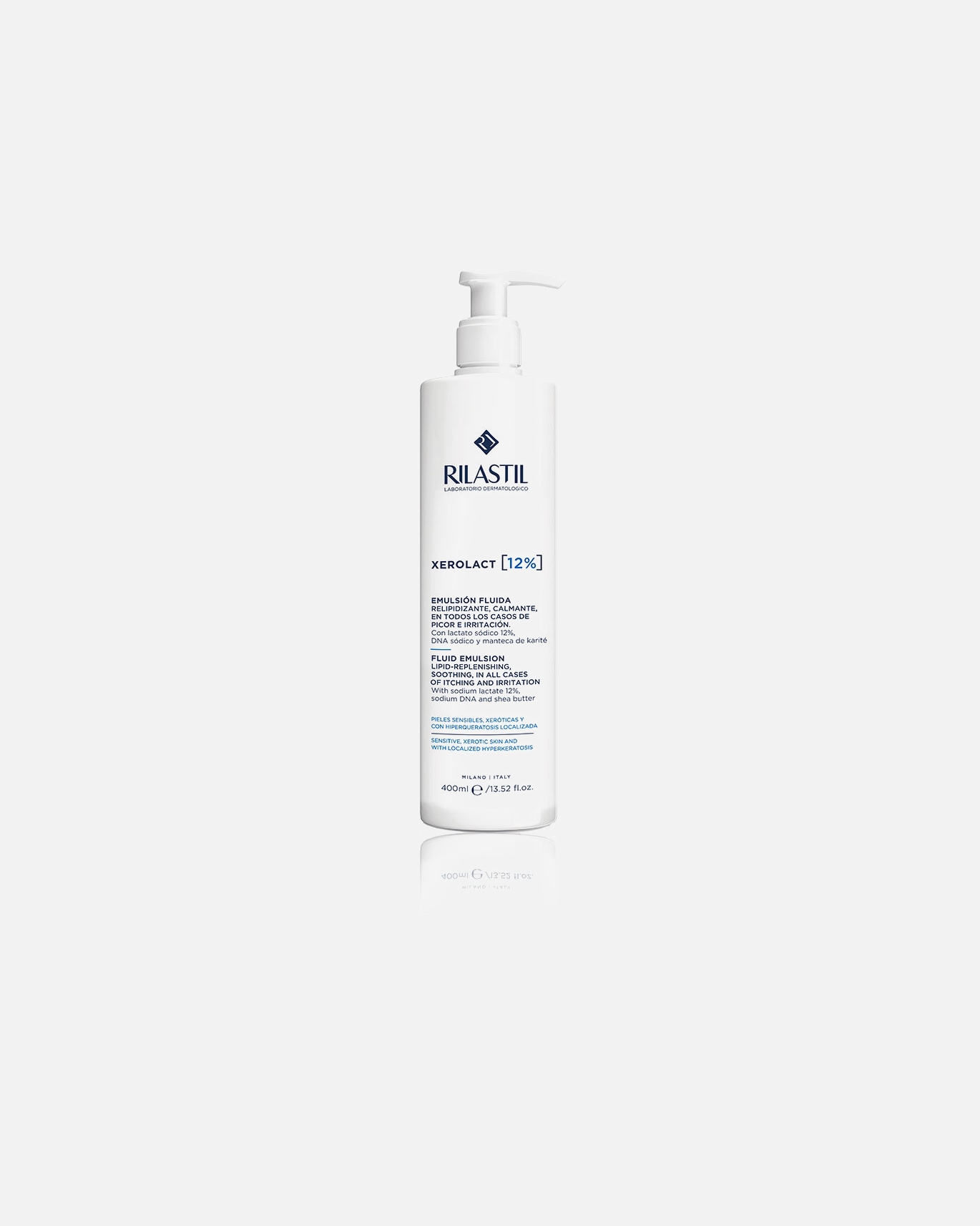Gesichtscreme für Unisex Rilastil XEROLACT 12 Milch 400 ml