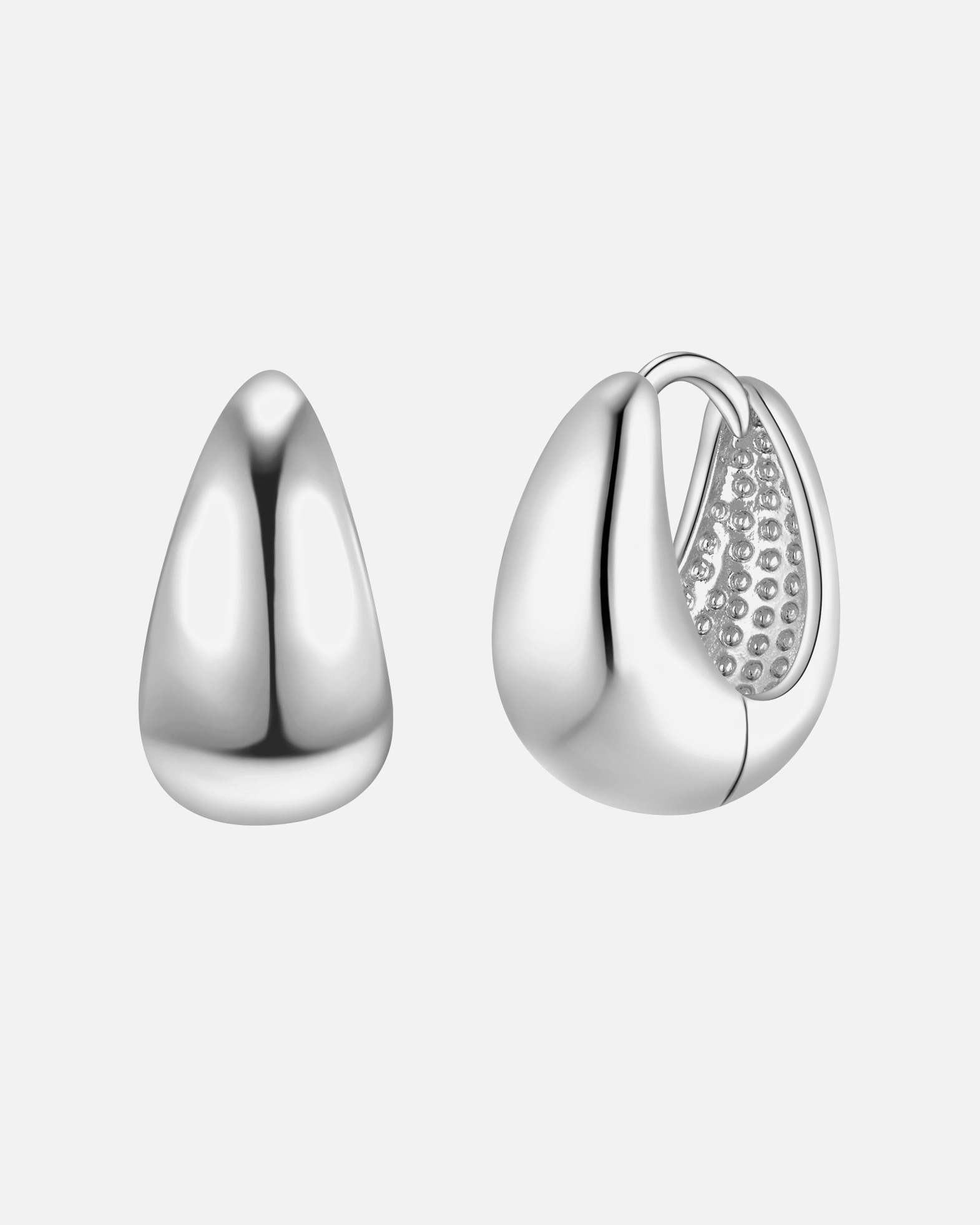 Creolen für Weiblich Yokoamii Creolen aus Messing in silber 16,6 mm