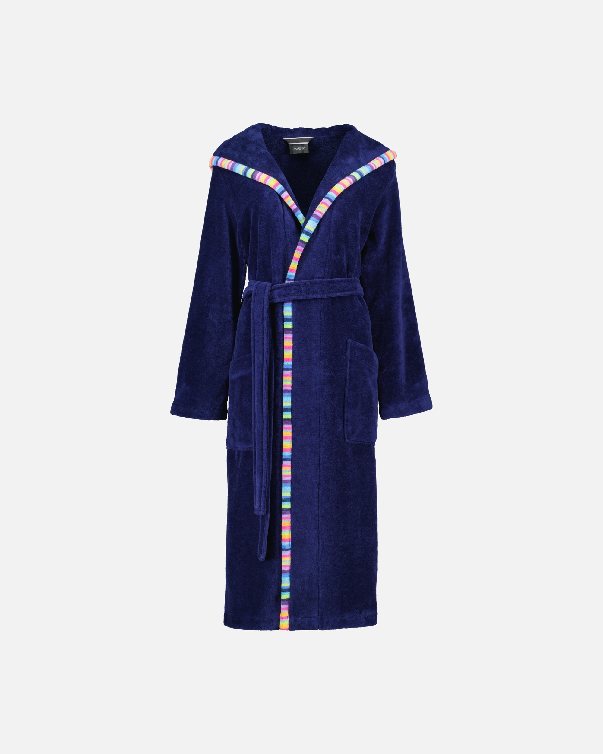 Bademantel für Weiblich Cawö Cawö Bademäntel Damen Kapuze Kapuze 840 marine - 11 1 Stück
