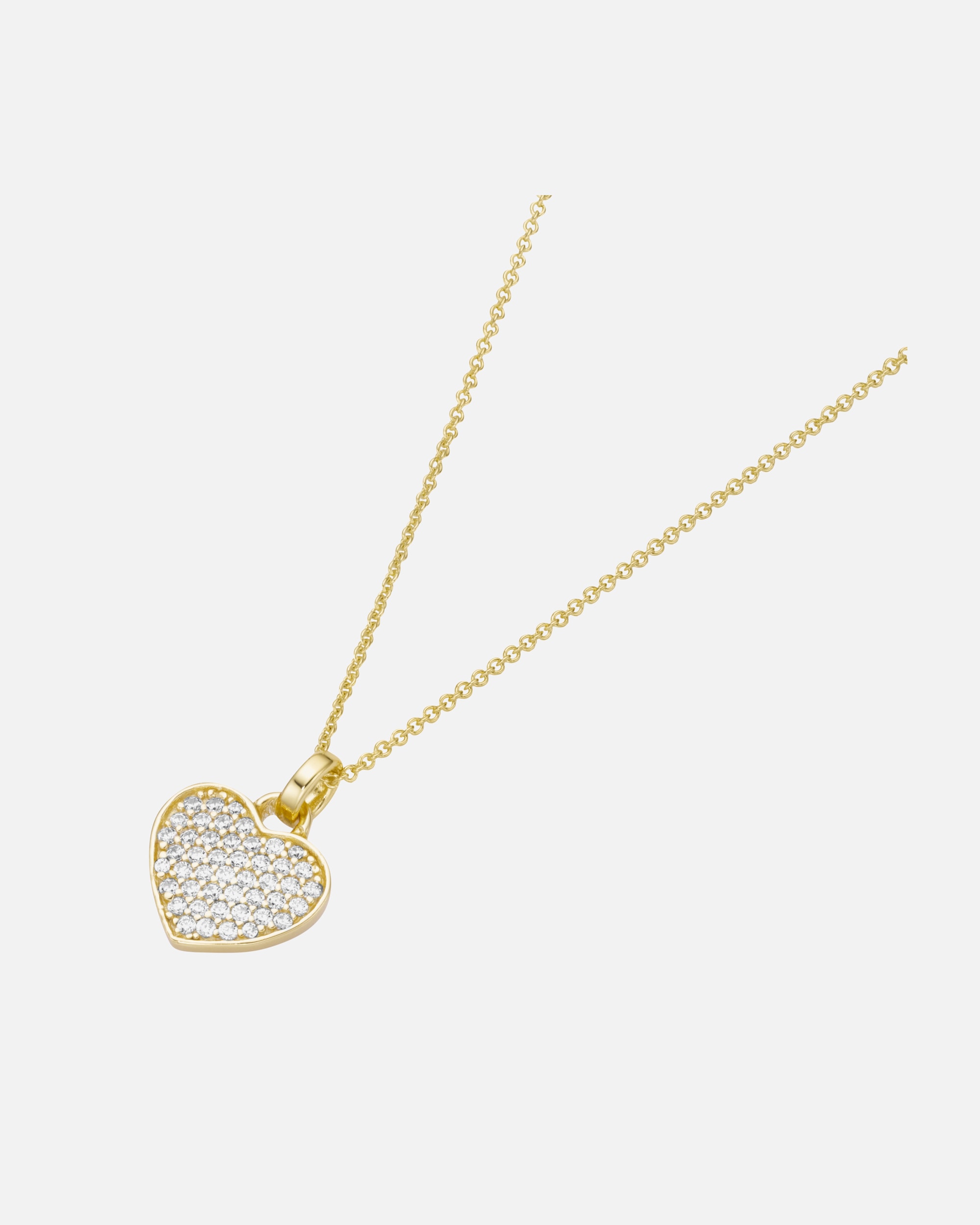 Halskette für Weiblich Smart Jewel Kette Herz mit Zirkonia, Silber 925 45 cm