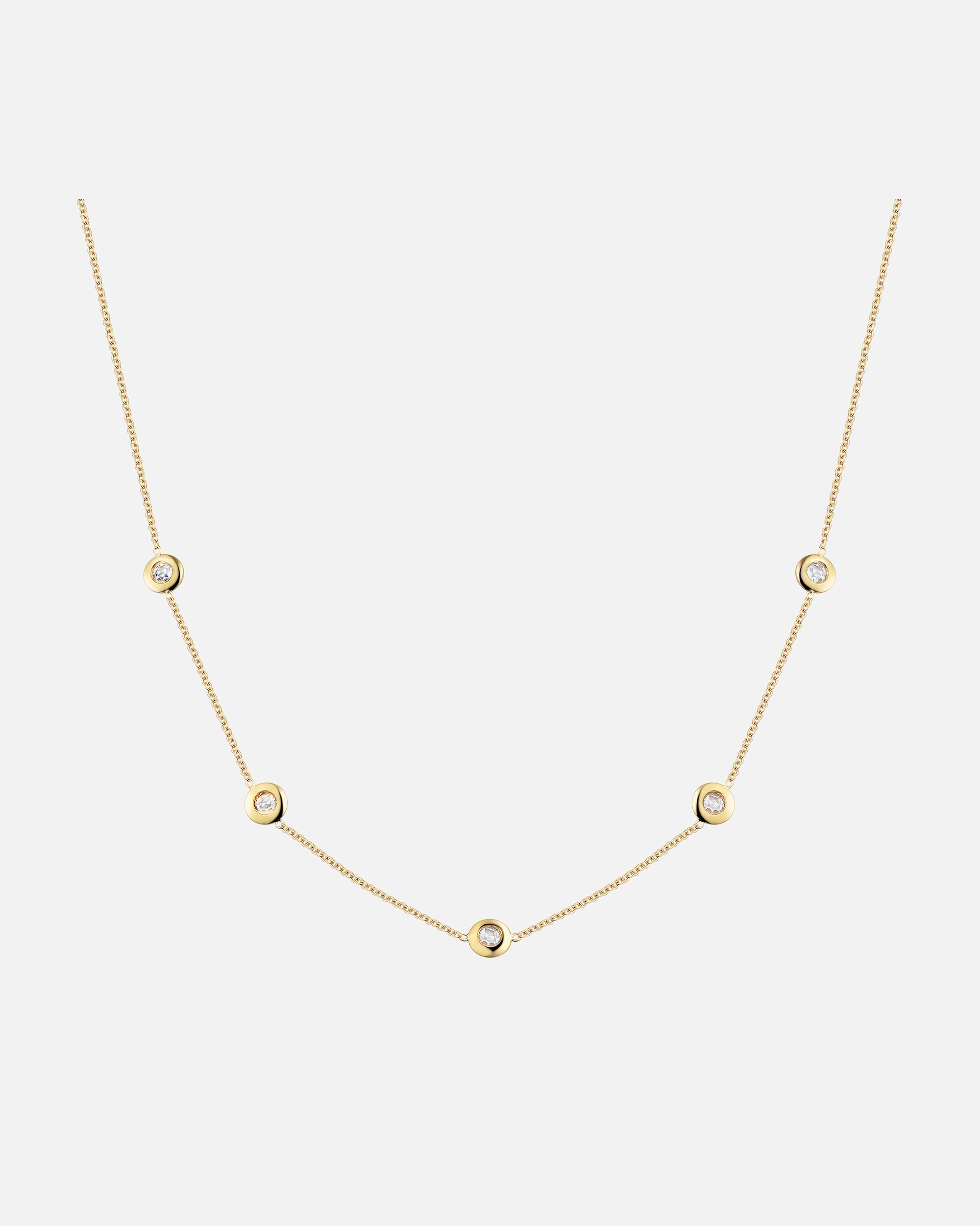 Kette für Weiblich Fascination by Ellen K. Collier 375/- Gold Zirkonia 45,5cm