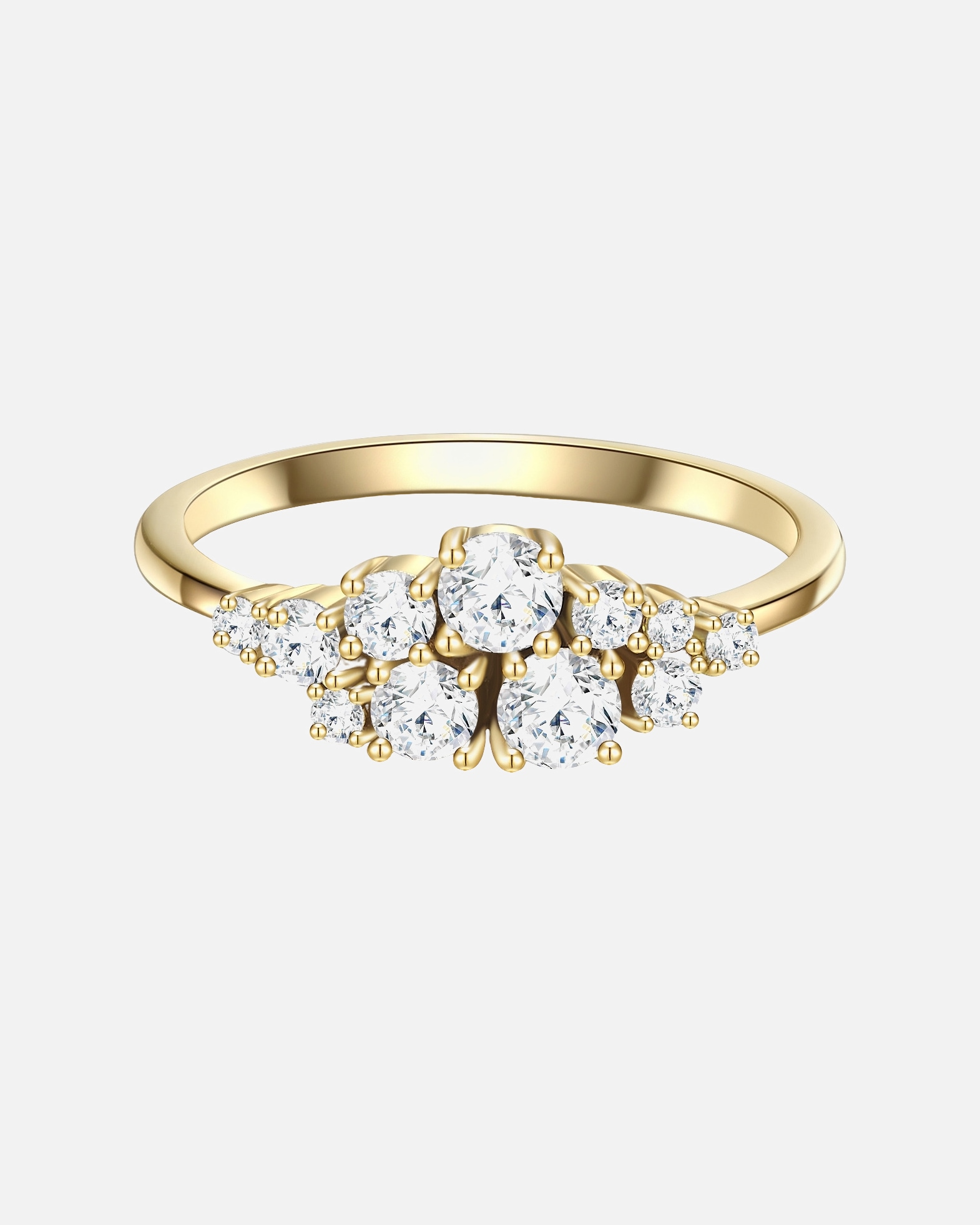 Ring für Weiblich Glanzstücke München Ring aus Sterling Silber in gelbgold mit Zirkonia 58