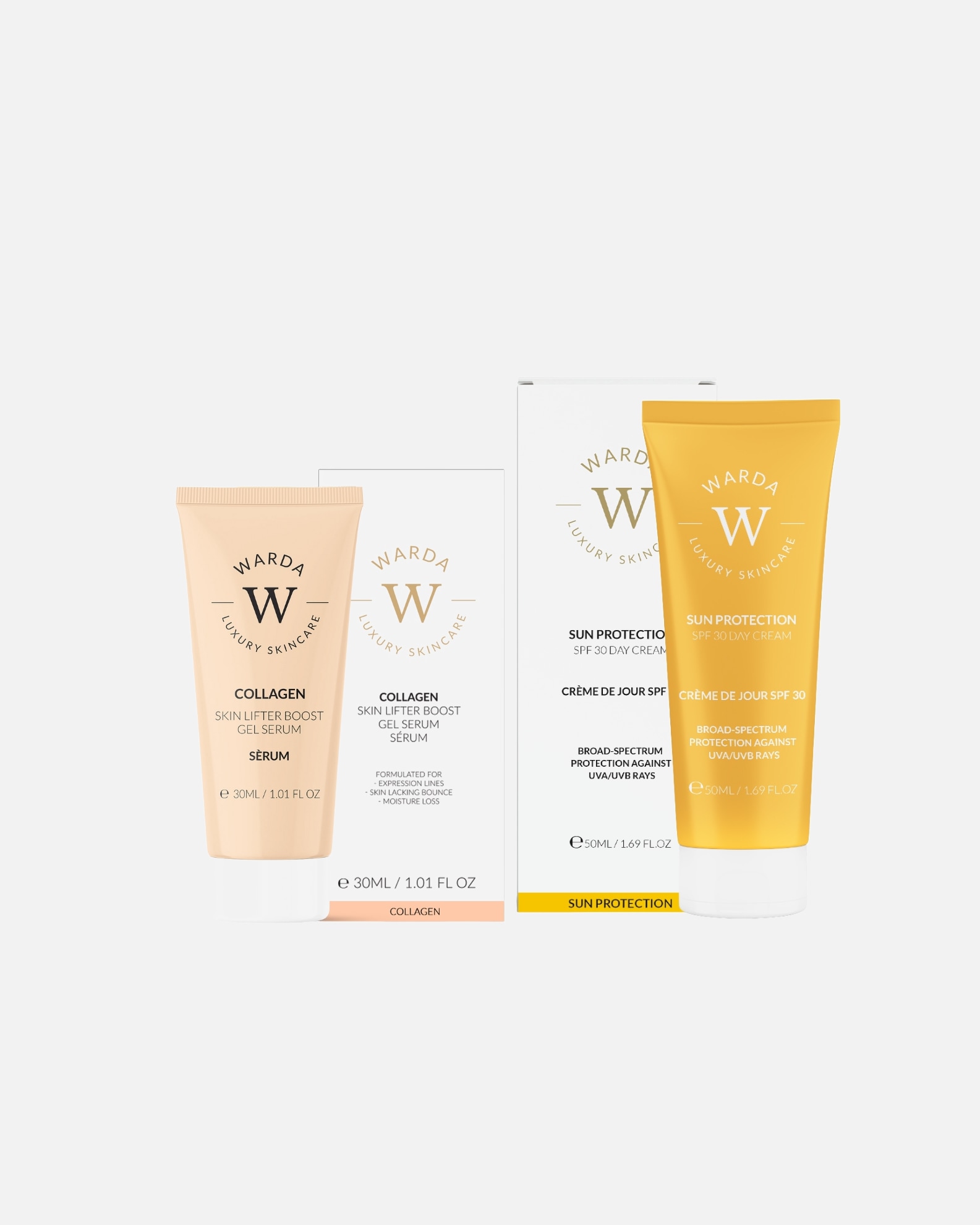 Gesichtspflegeset für Weiblich WARDA LUXURY SKINCARE Collagen + SPF 1 Stück