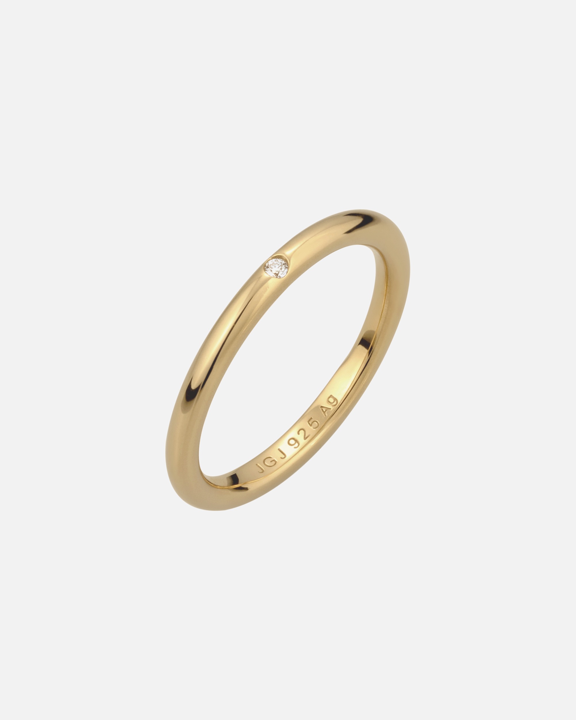 Ring für Weiblich Elli Bandring mit Kristallen von Swarovski® Weiß 925 Sterling Silber 56