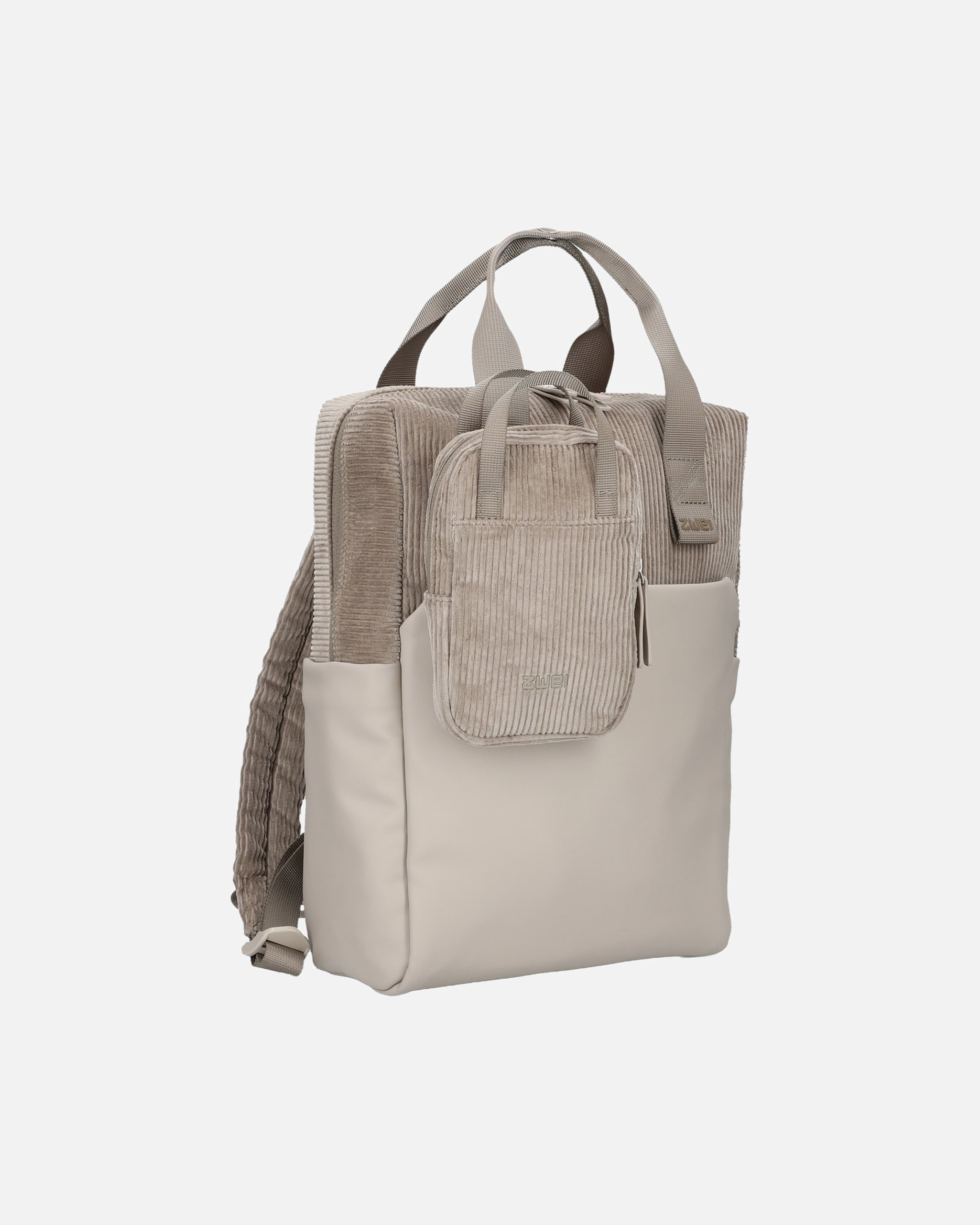 Rucksack für Unisex ZWEI Rucksack Lou LUR130 Cord-Mocca