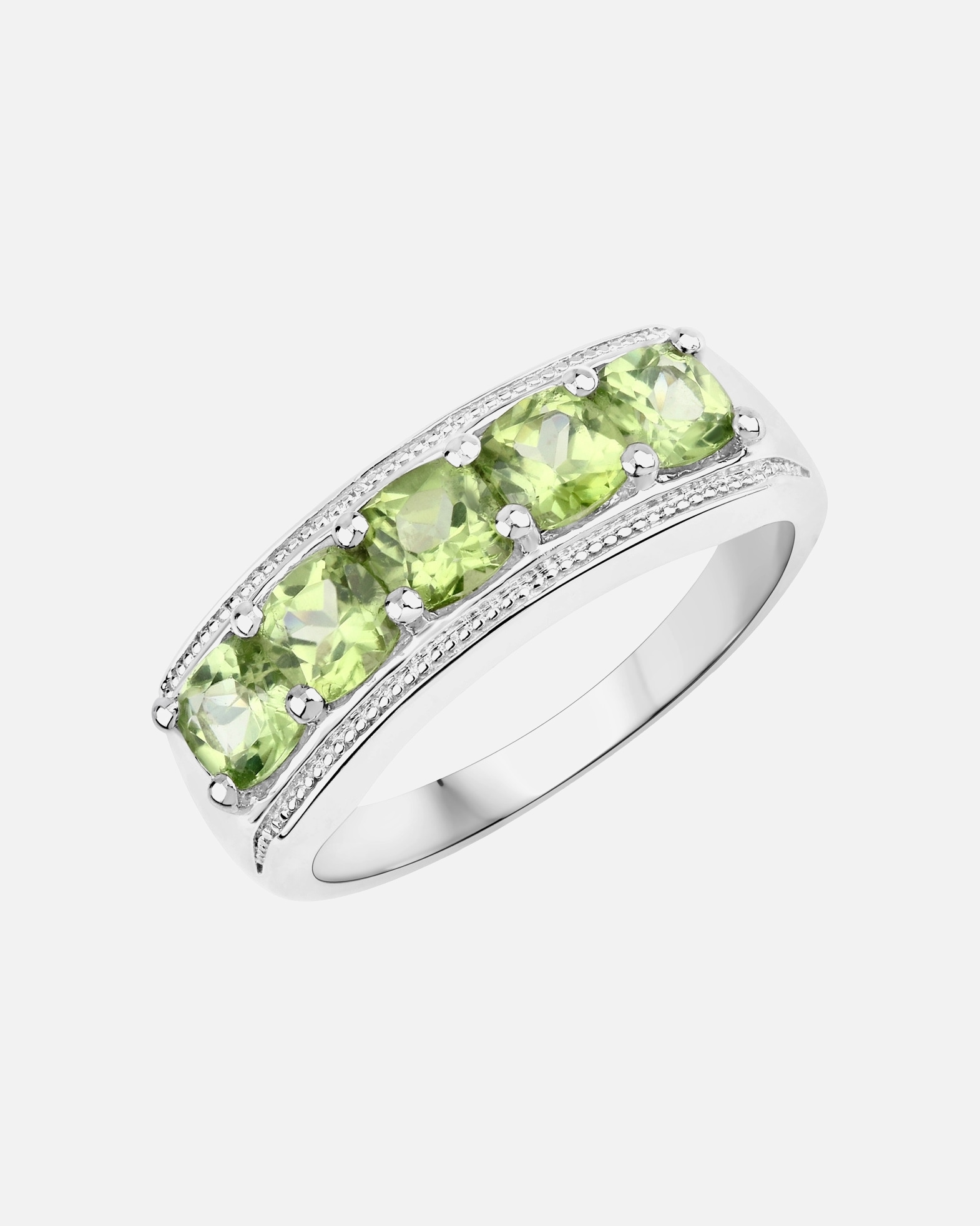 Ring für Weiblich Rafaela Donata Ring Sterling Silber Peridot in Silber 50