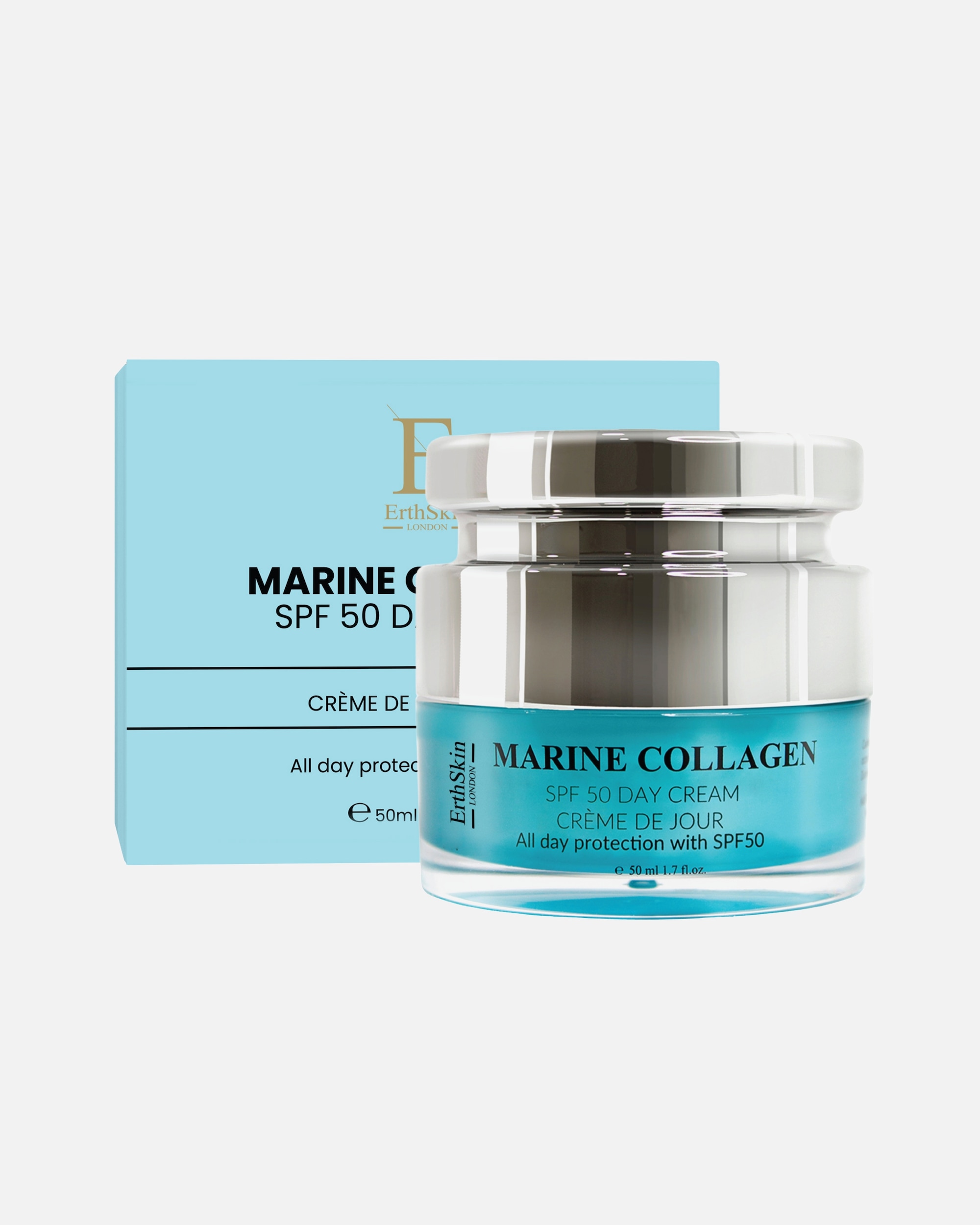Tagescreme für Weiblich ErthSkin London Marine Collagen SPF50 Tagescreme 1 Stück