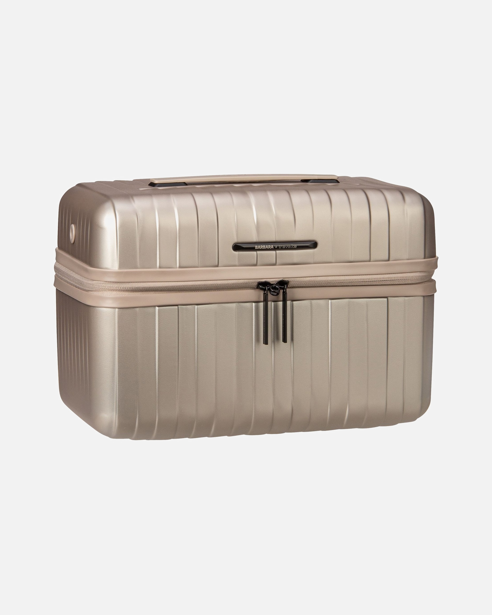 Kosmetiktasche für Weiblich Travelite Kosmetiktasche Barbara Novelty Beauty Case Satin Nude