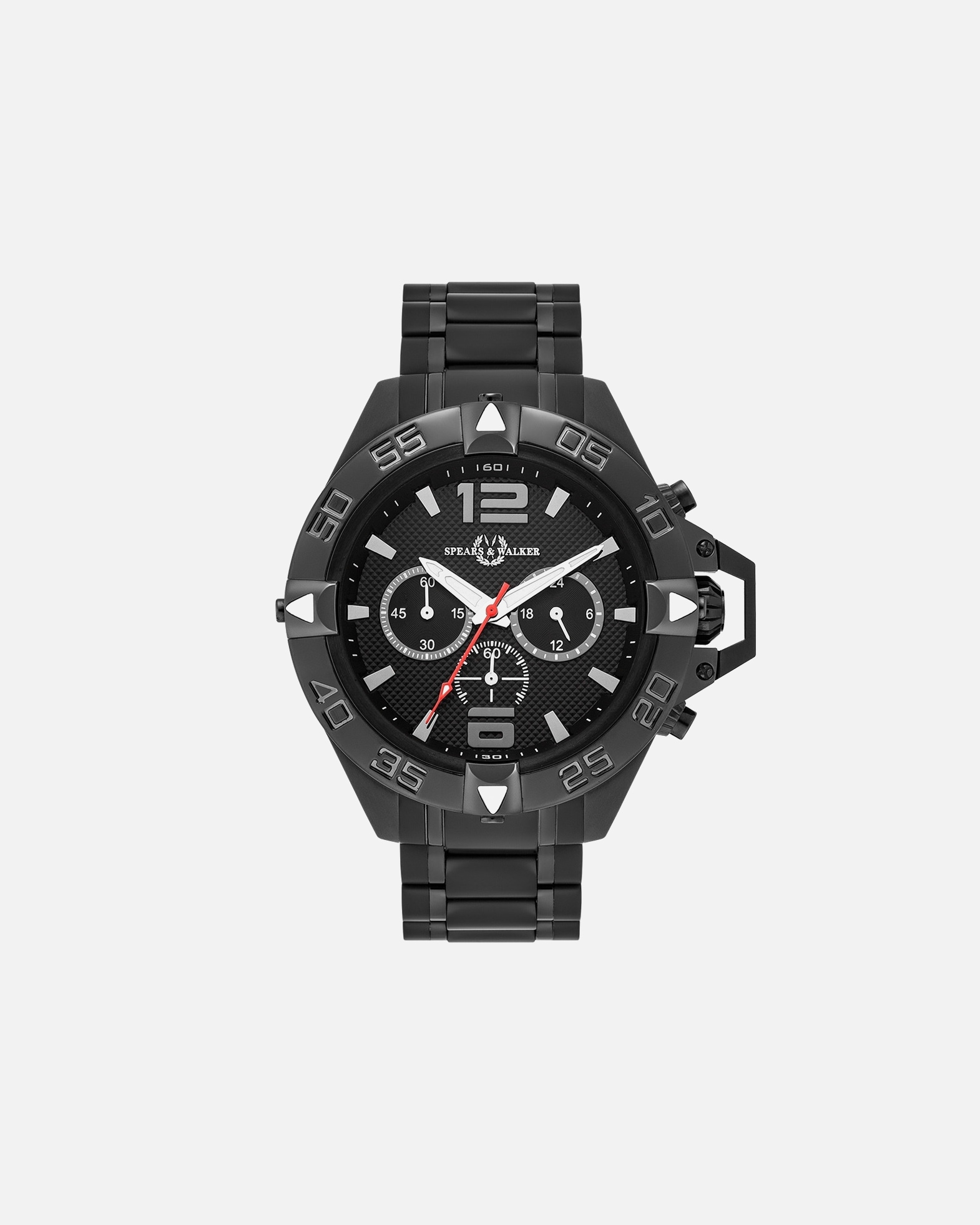 Uhr für Männlich Quarzuhr Varus II in Schwarz Edelstahl in Schwarz 1 Stück