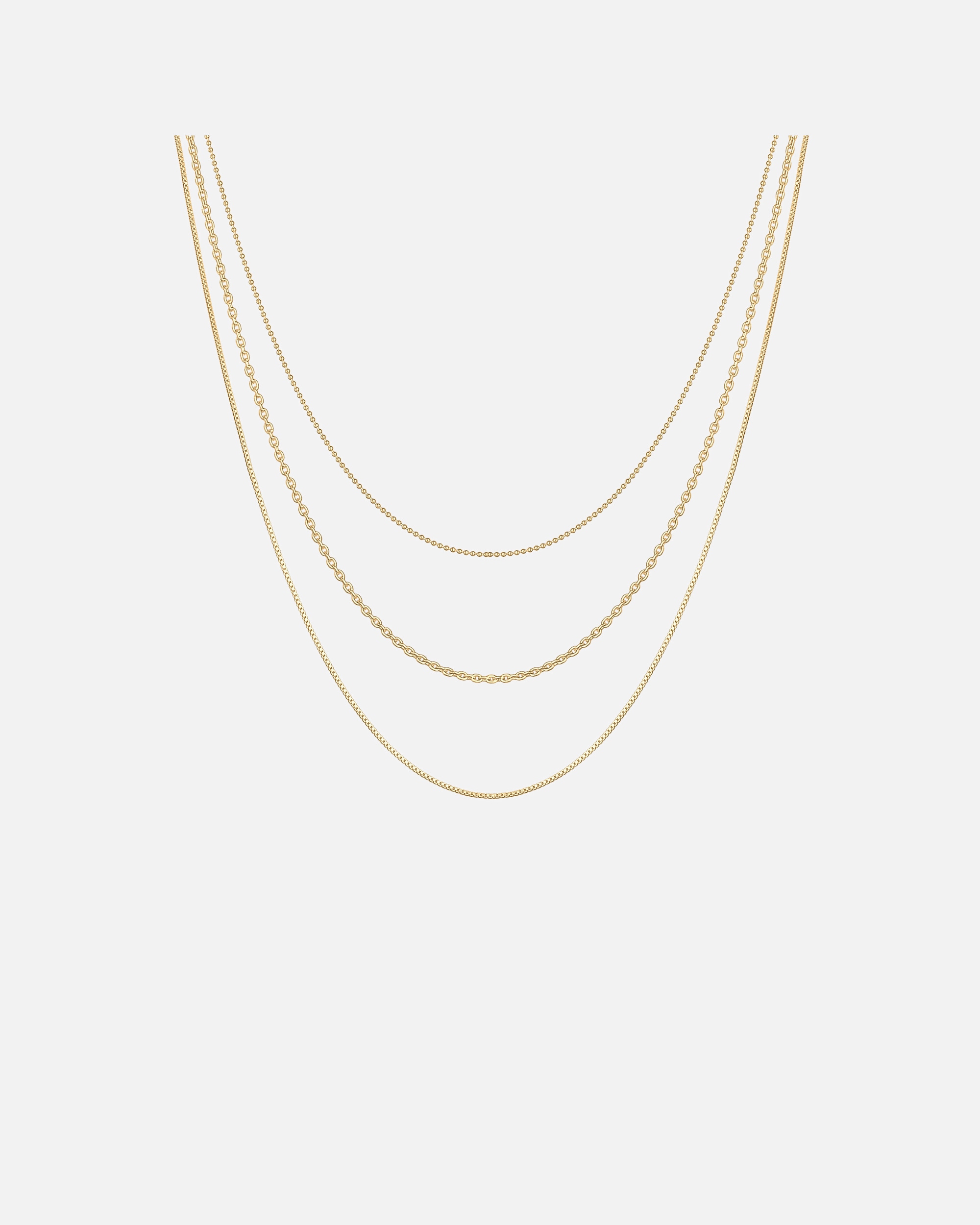 Halskette für Weiblich Elli Basic Layer Lagen Look Trend Blogger 925 Silber 1 Stück