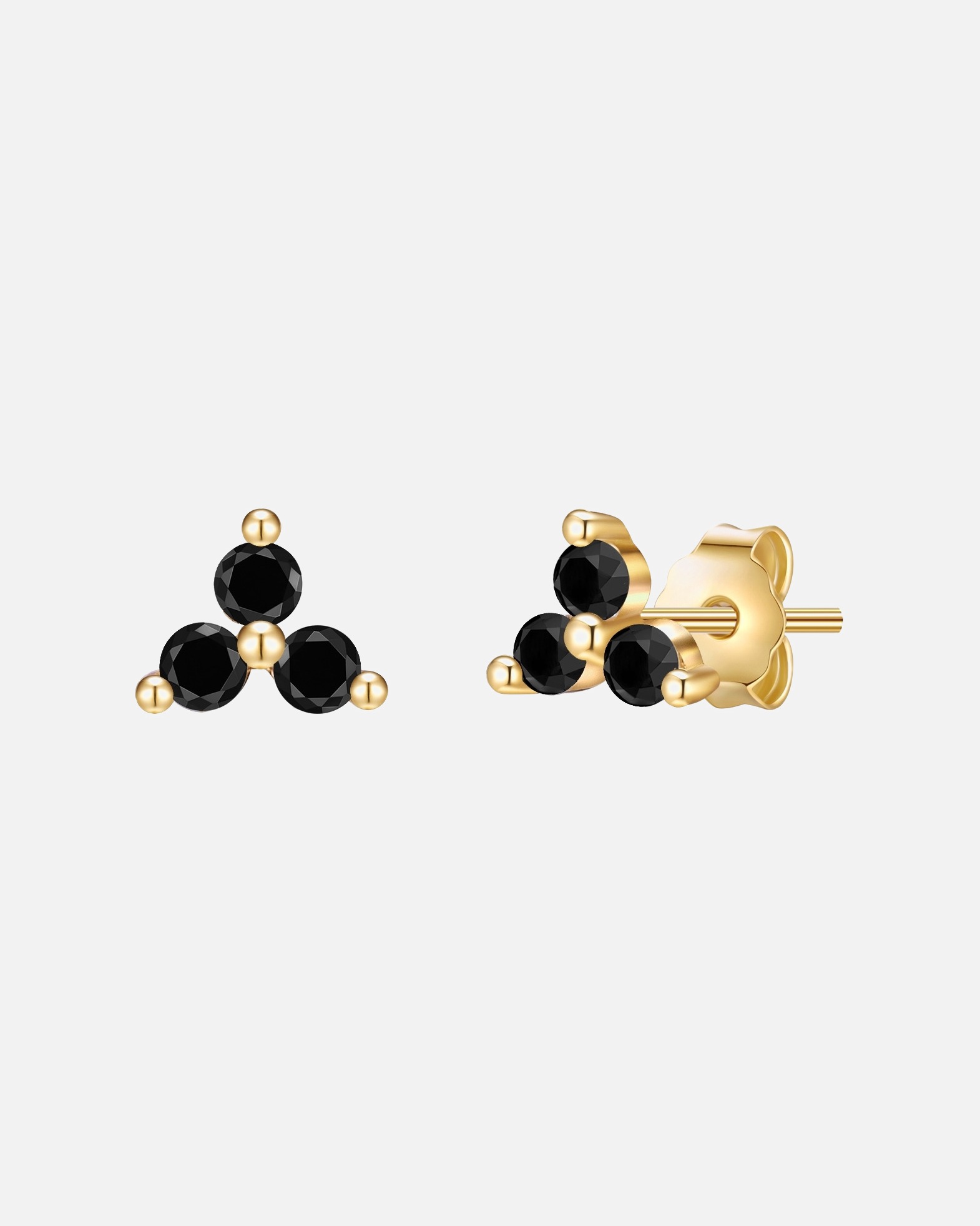 Ohrringe für Weiblich Glanzstücke München Ohrstecker Sterling Silber Zirkonia in Gelbgold 1 Stück