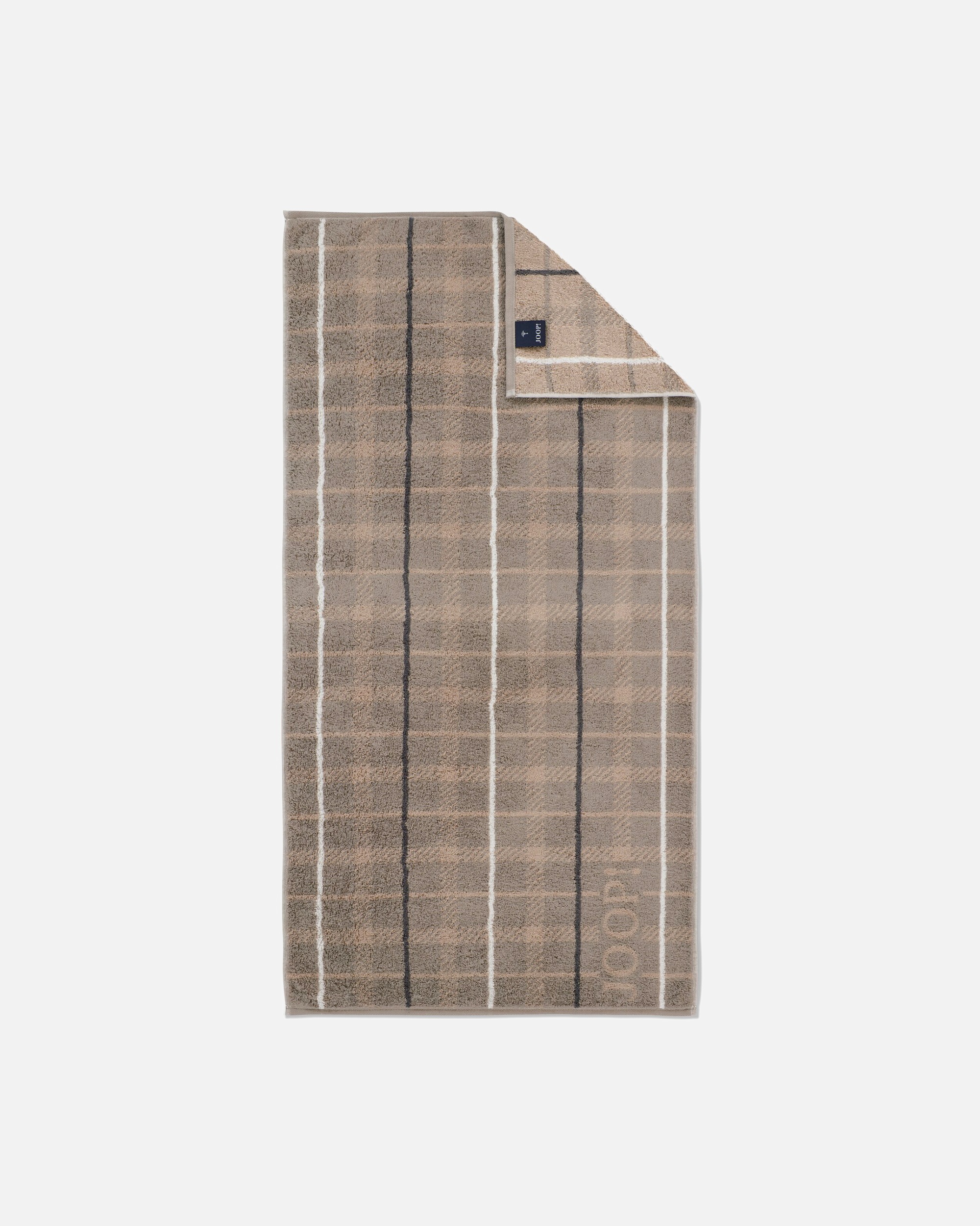 Handtuch für Unisex JOOP! JOOP! Handtücher Contour Checked 1715 Taupe - 73 Handtuch 50x100 cm