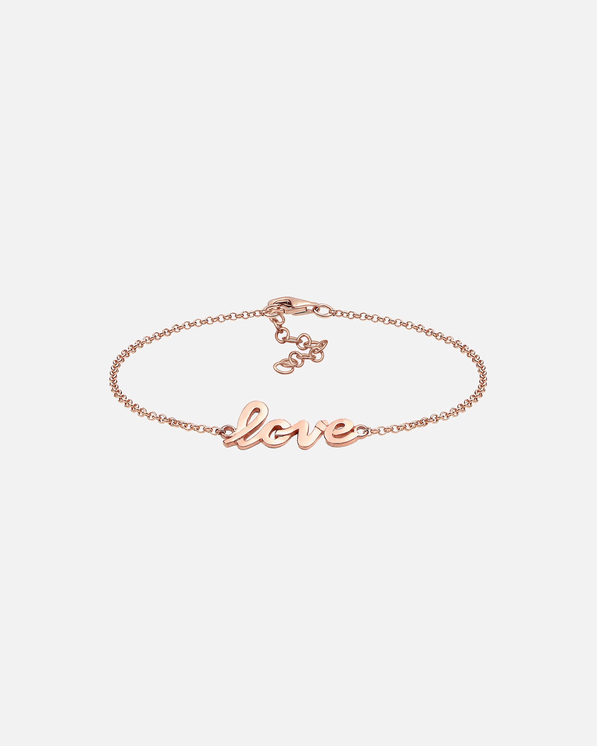Armband für Weiblich Elli Love-Schriftzug 925 Sterling Silber rosegold 1 Stück