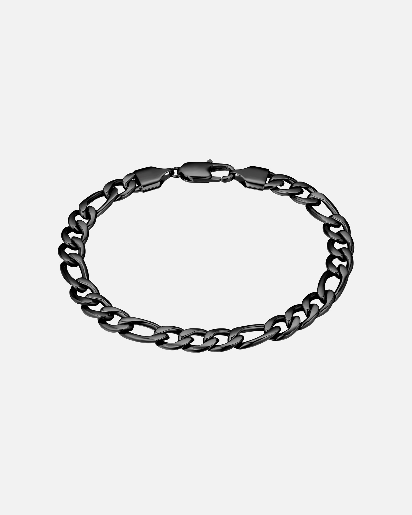 Armband für Männlich True Rebels Armband aus Edelstahl in Schwarz 1 Stück