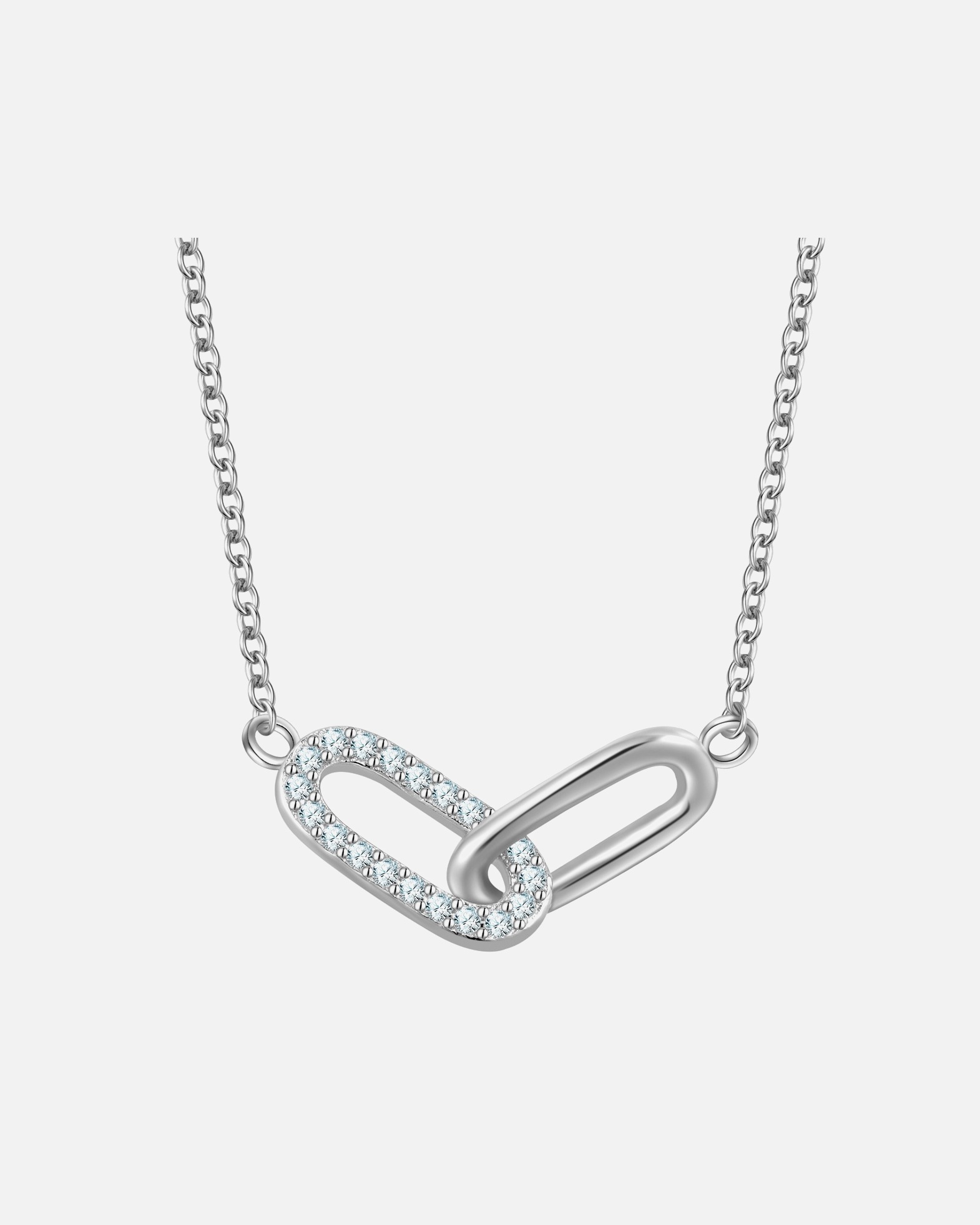 Halskette für Weiblich Glanzstücke München Halskette aus Sterling Silber in silber mit Zirkonia 40,0 cm Basiskette + 5,0 cm Verlängerung
